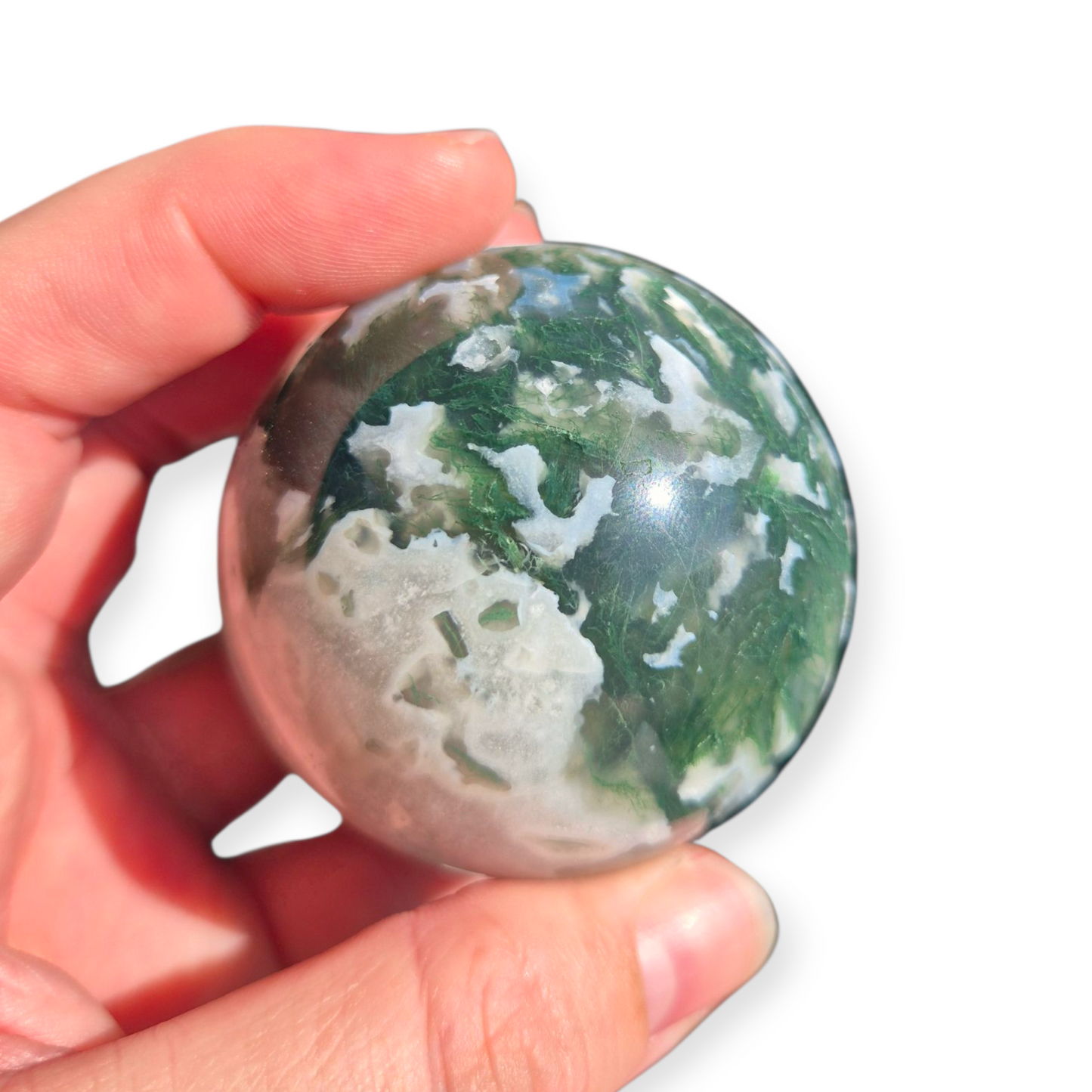 Crystals - Moss Agate Sphere