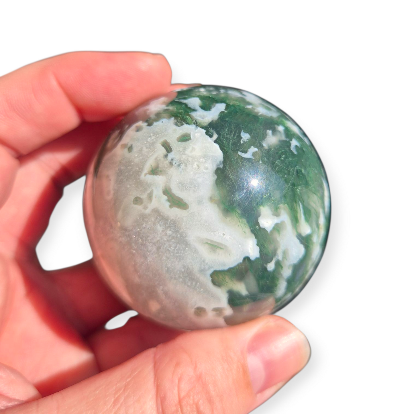 Crystals - Moss Agate Sphere