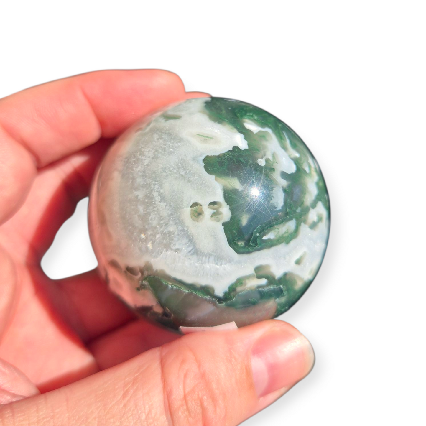 Crystals - Moss Agate Sphere