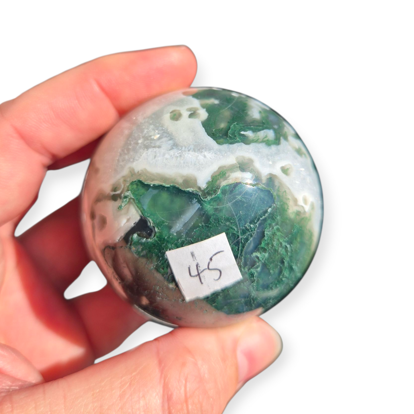 Crystals - Moss Agate Sphere