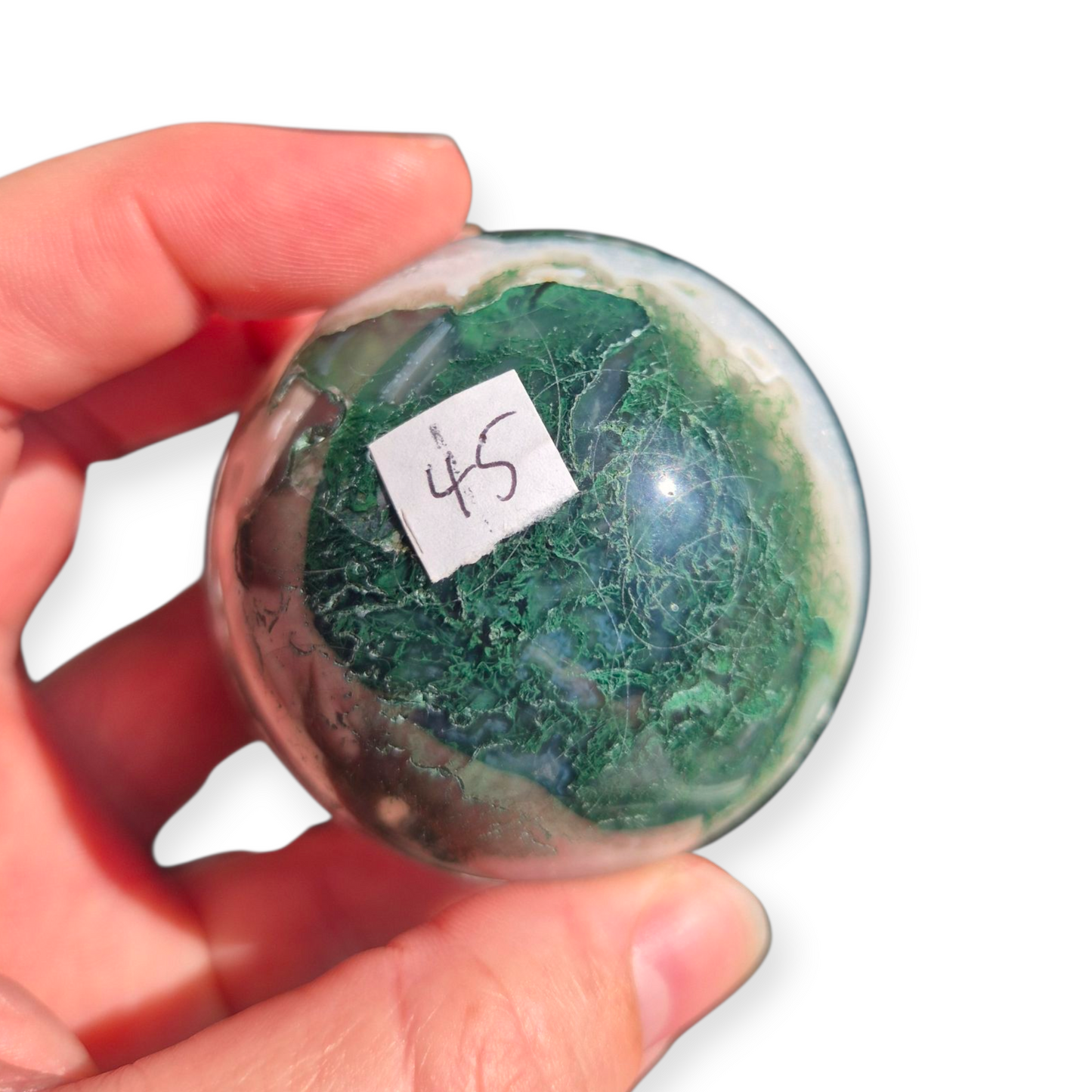 Crystals - Moss Agate Sphere