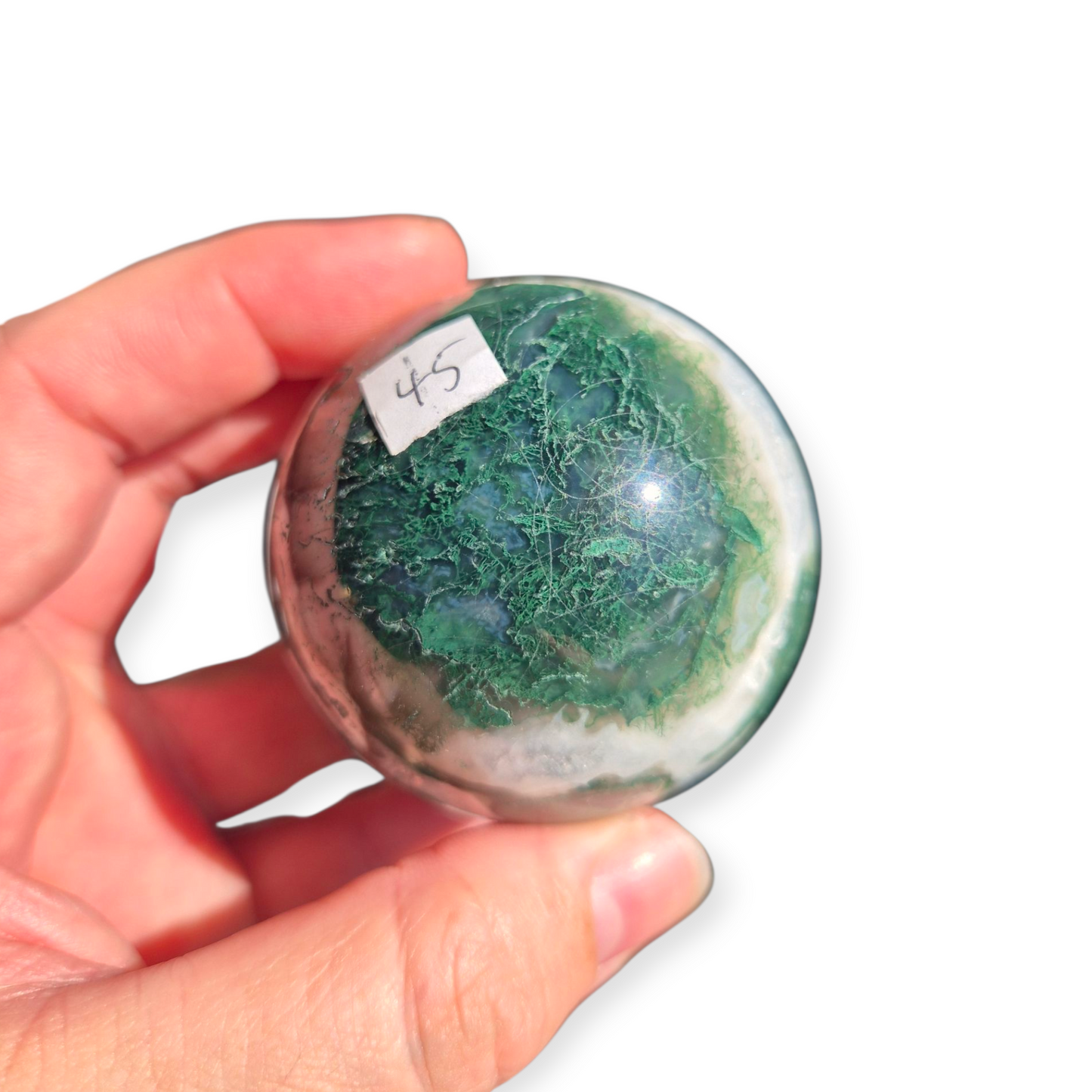 Crystals - Moss Agate Sphere