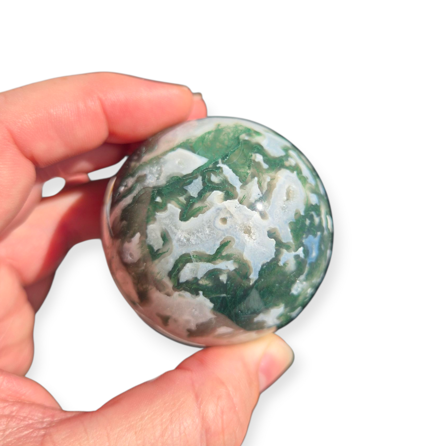 Crystals - Moss Agate Sphere