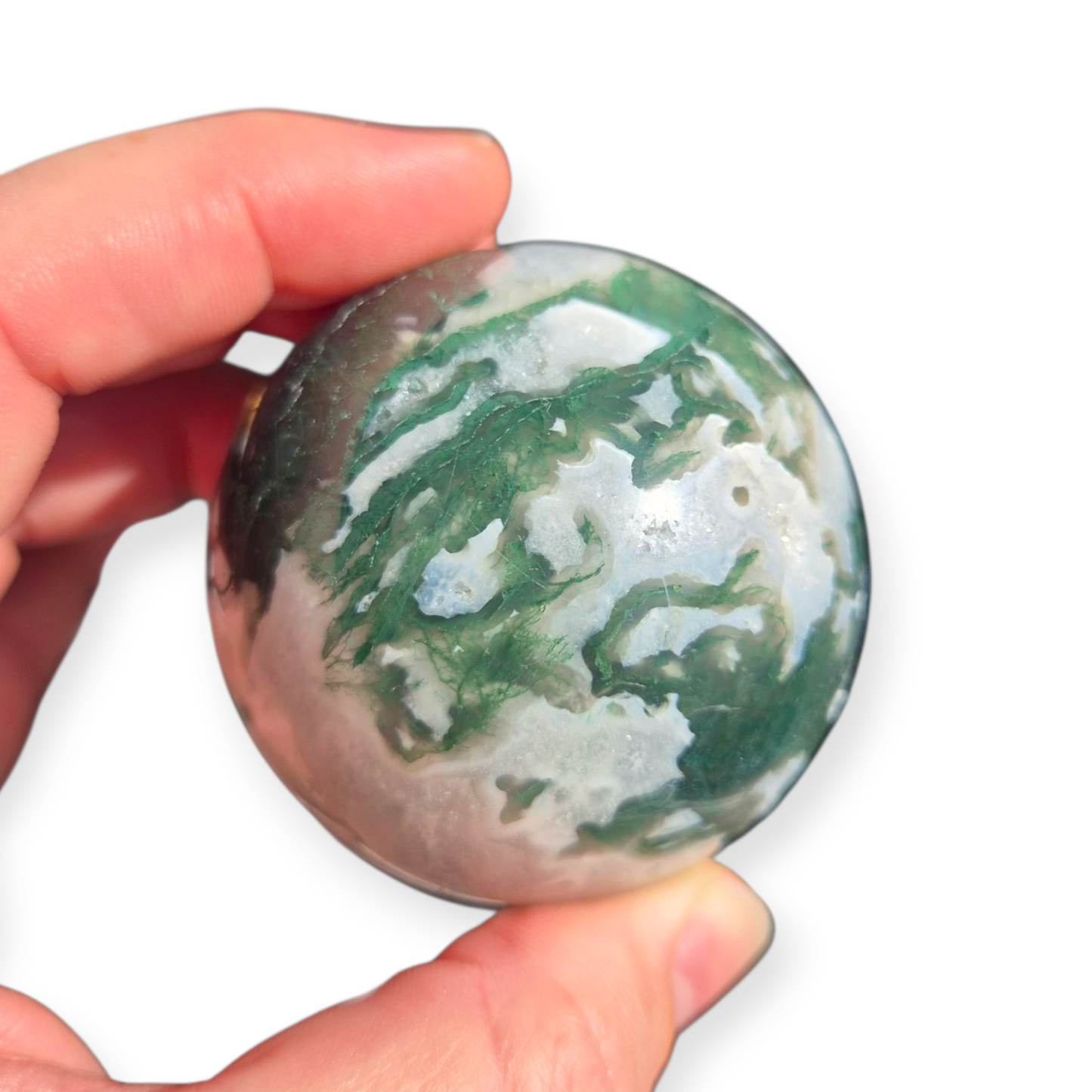 Crystals - Moss Agate Sphere