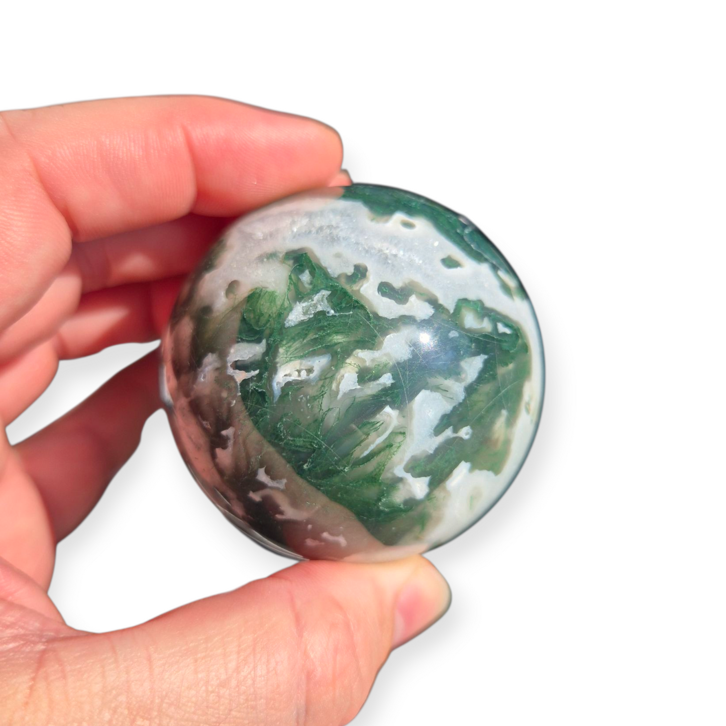 Crystals - Moss Agate Sphere