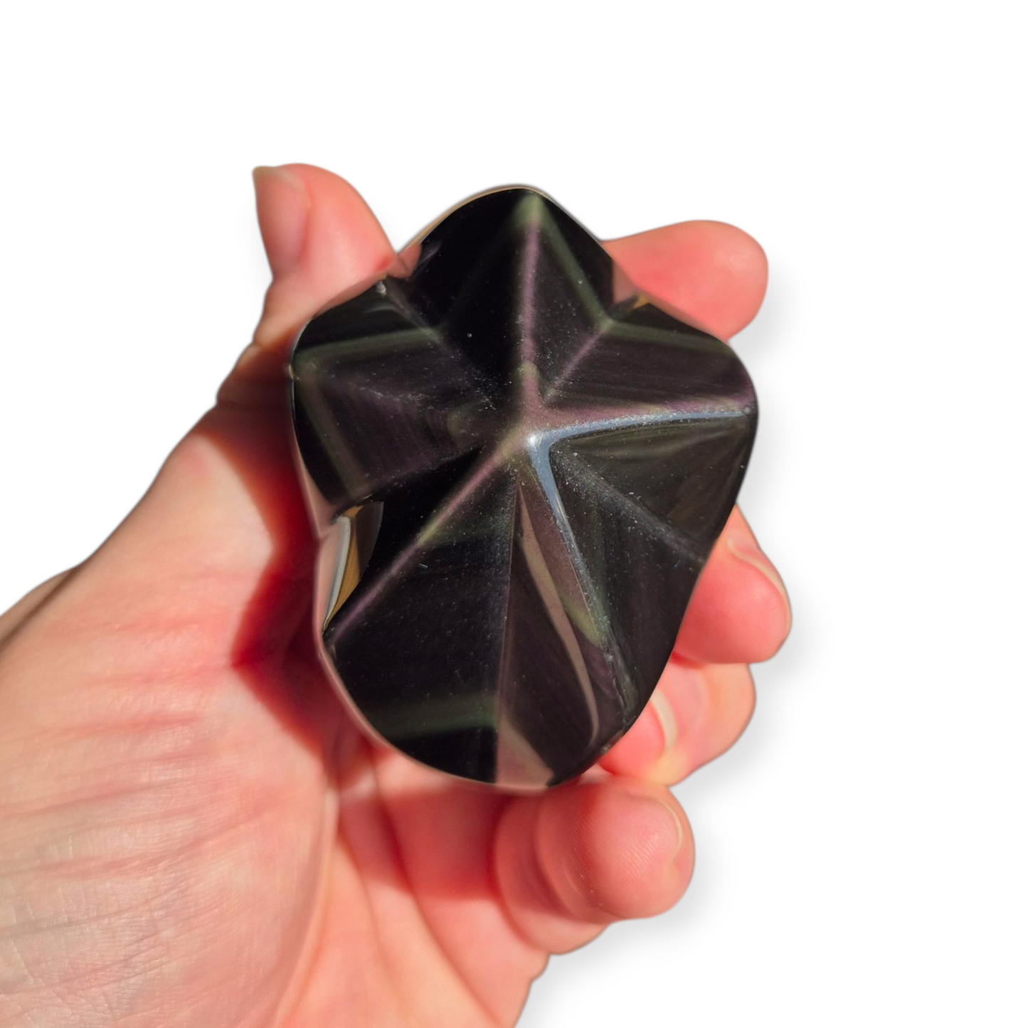 Crystals - Rainbow Obsidian Freeform with Star