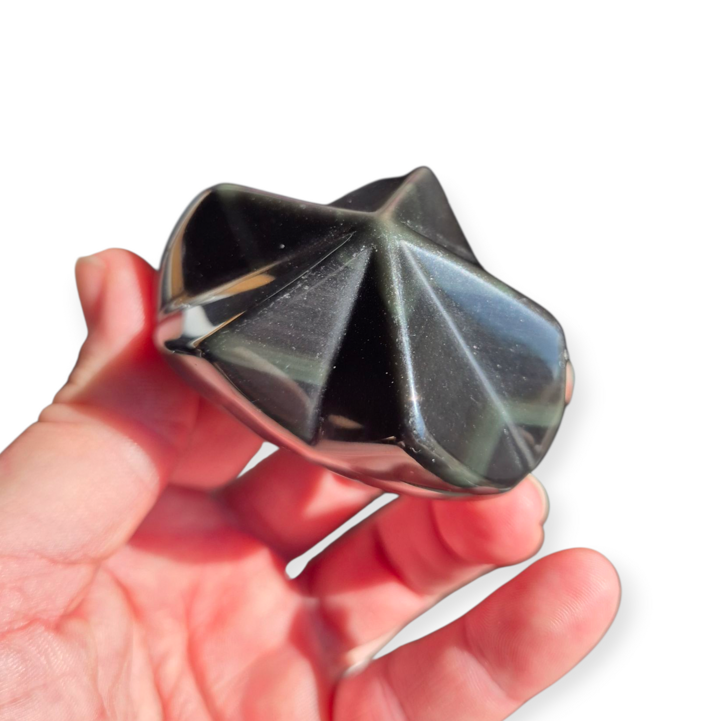 Crystals - Rainbow Obsidian Freeform with Star