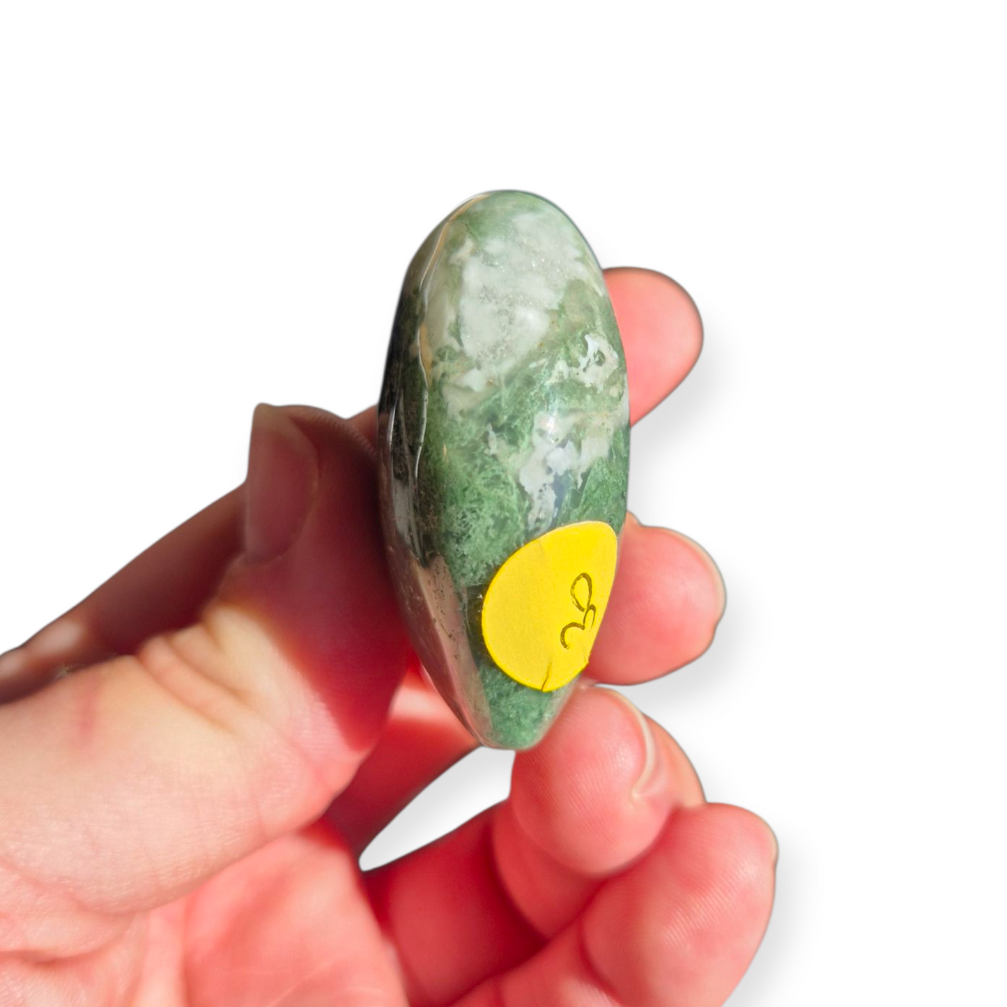 Crystals - Moss Agate Polished Heart