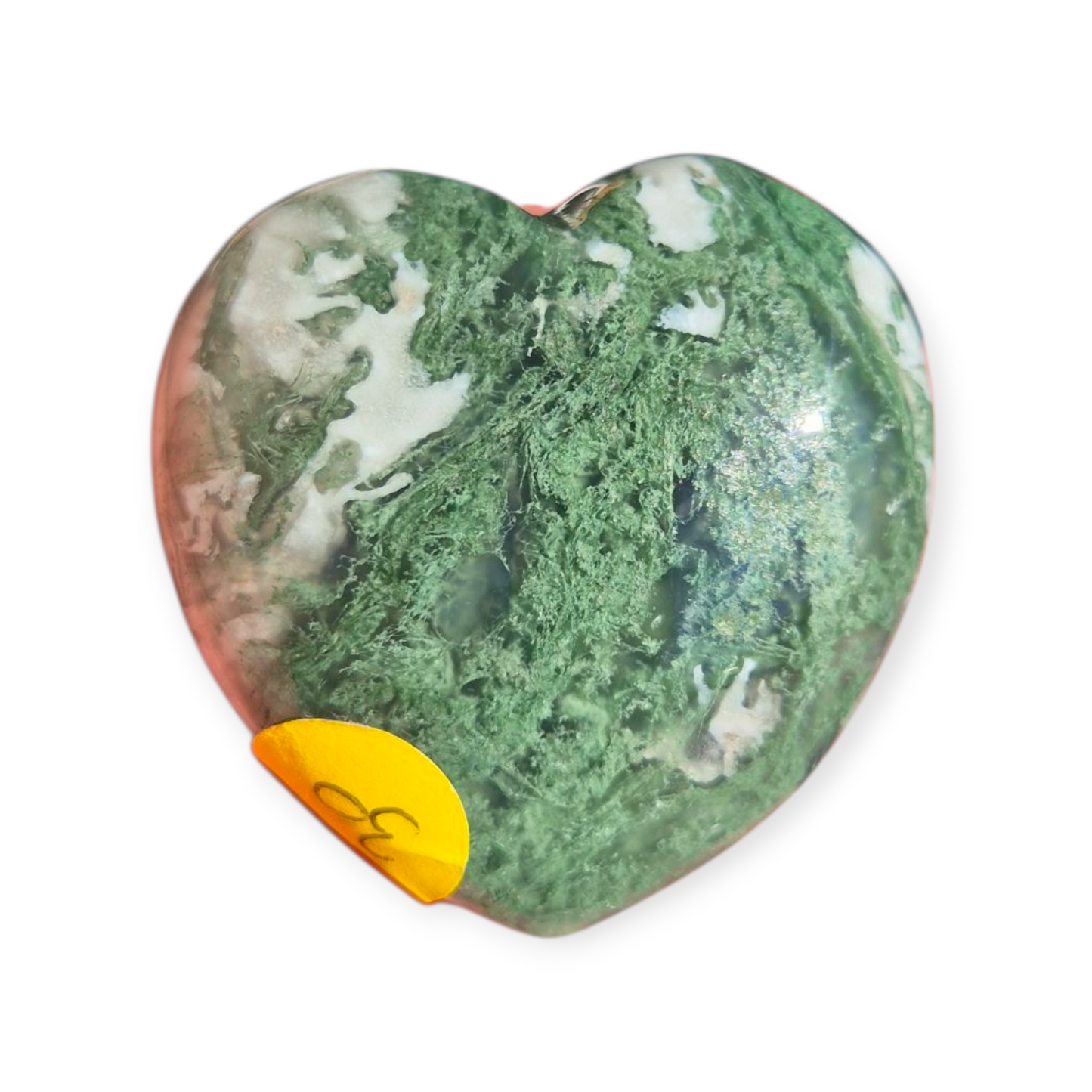 Crystals - Moss Agate Polished Heart