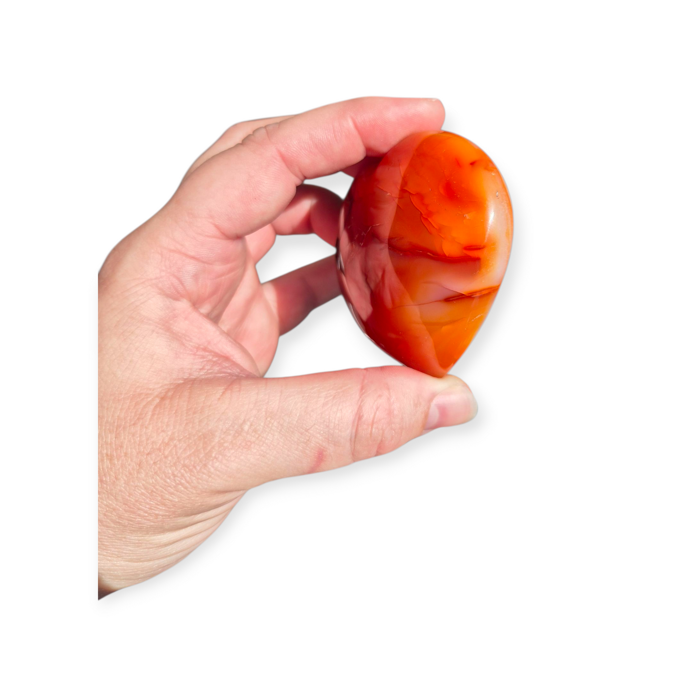 Crystals - Carnelian Polished Heart