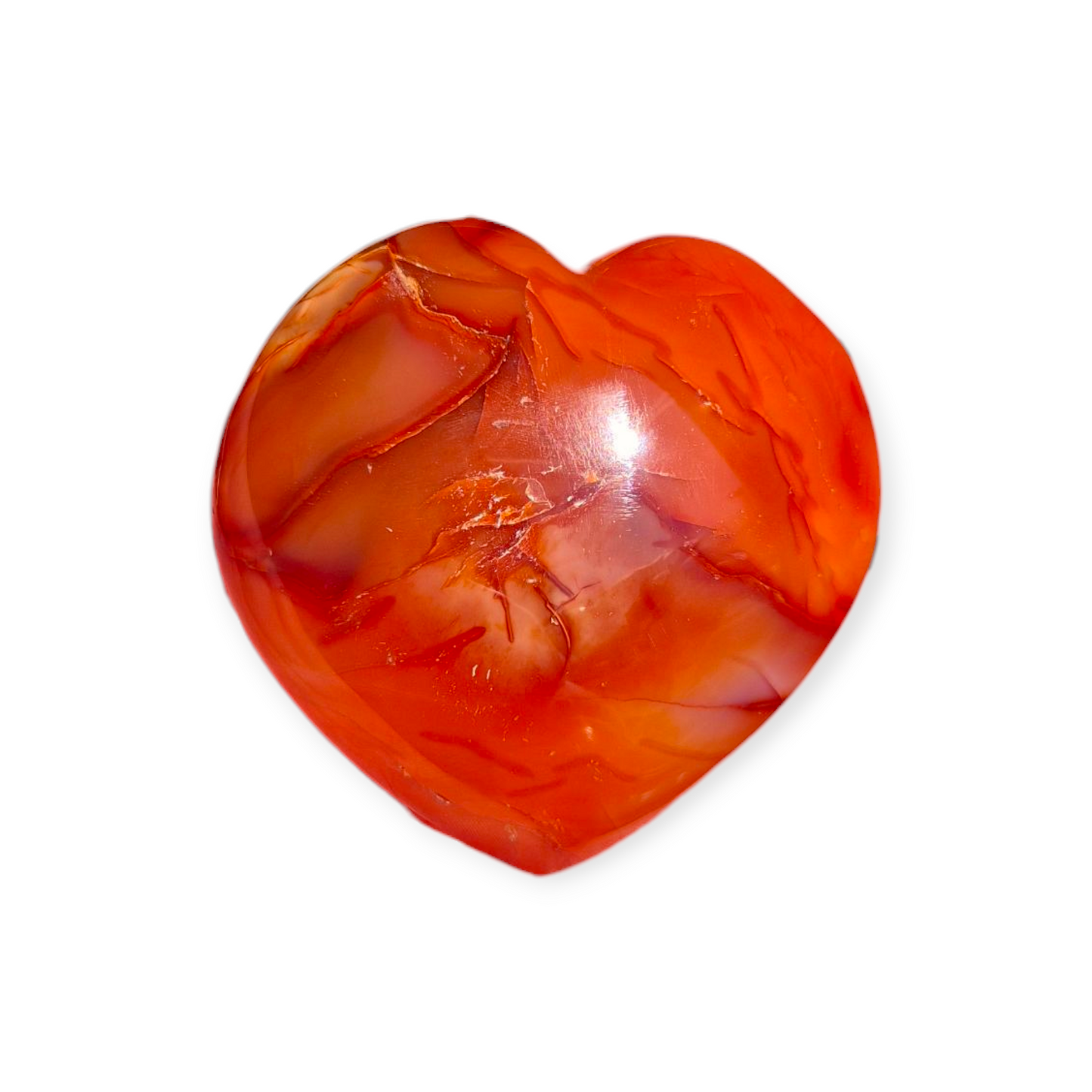 Crystals - Carnelian Polished Heart