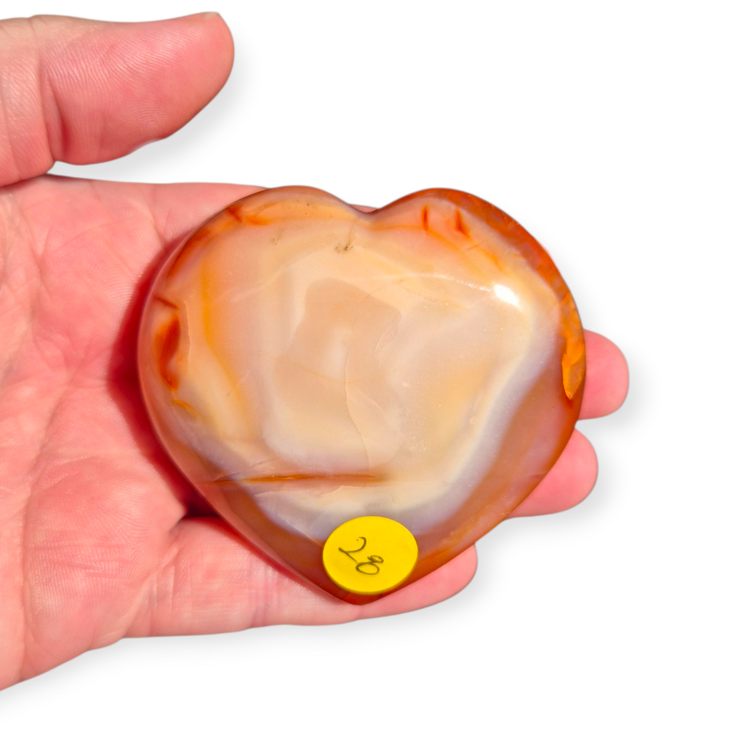 Crystals - Carnelian Polished Heart