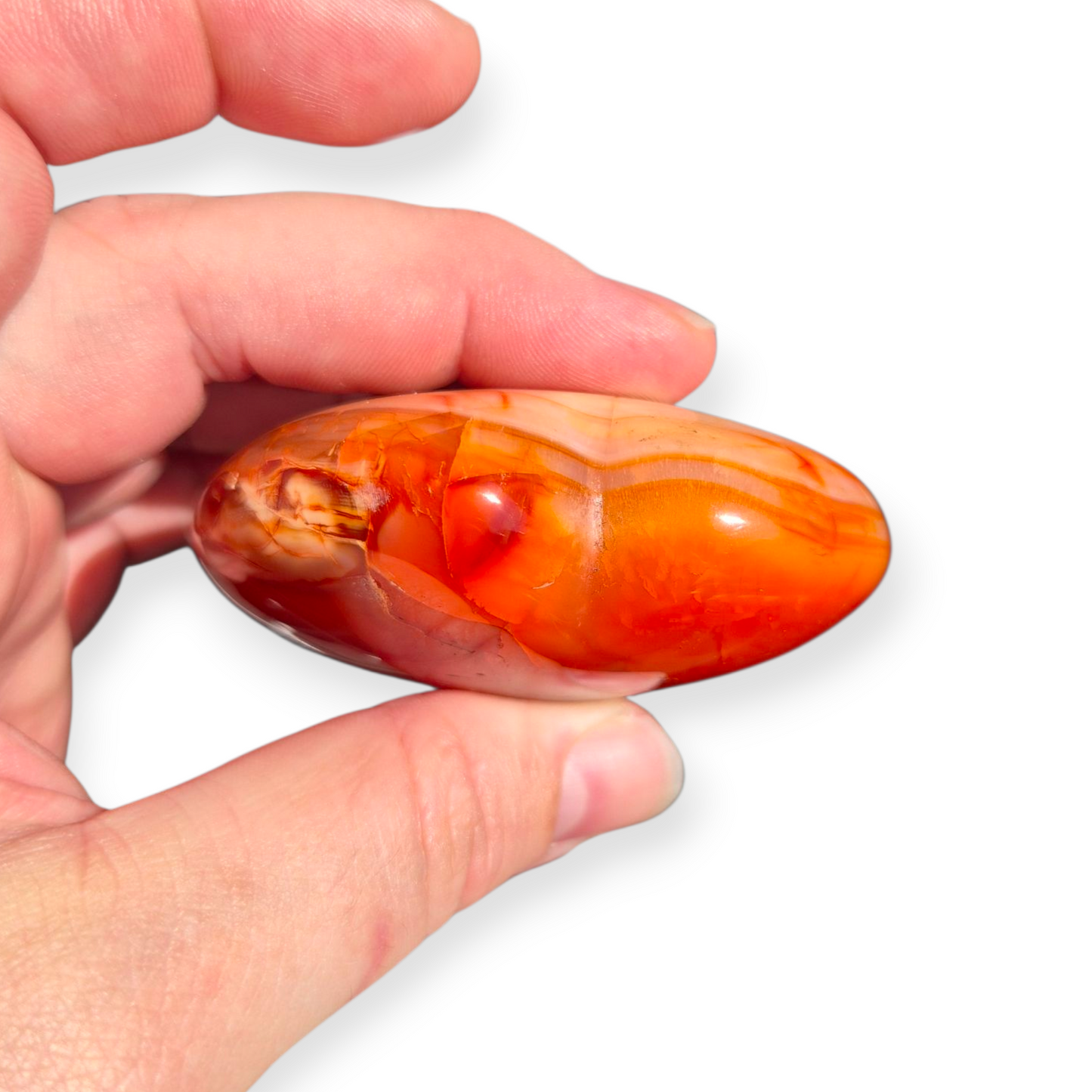 Crystals - Carnelian Polished Heart