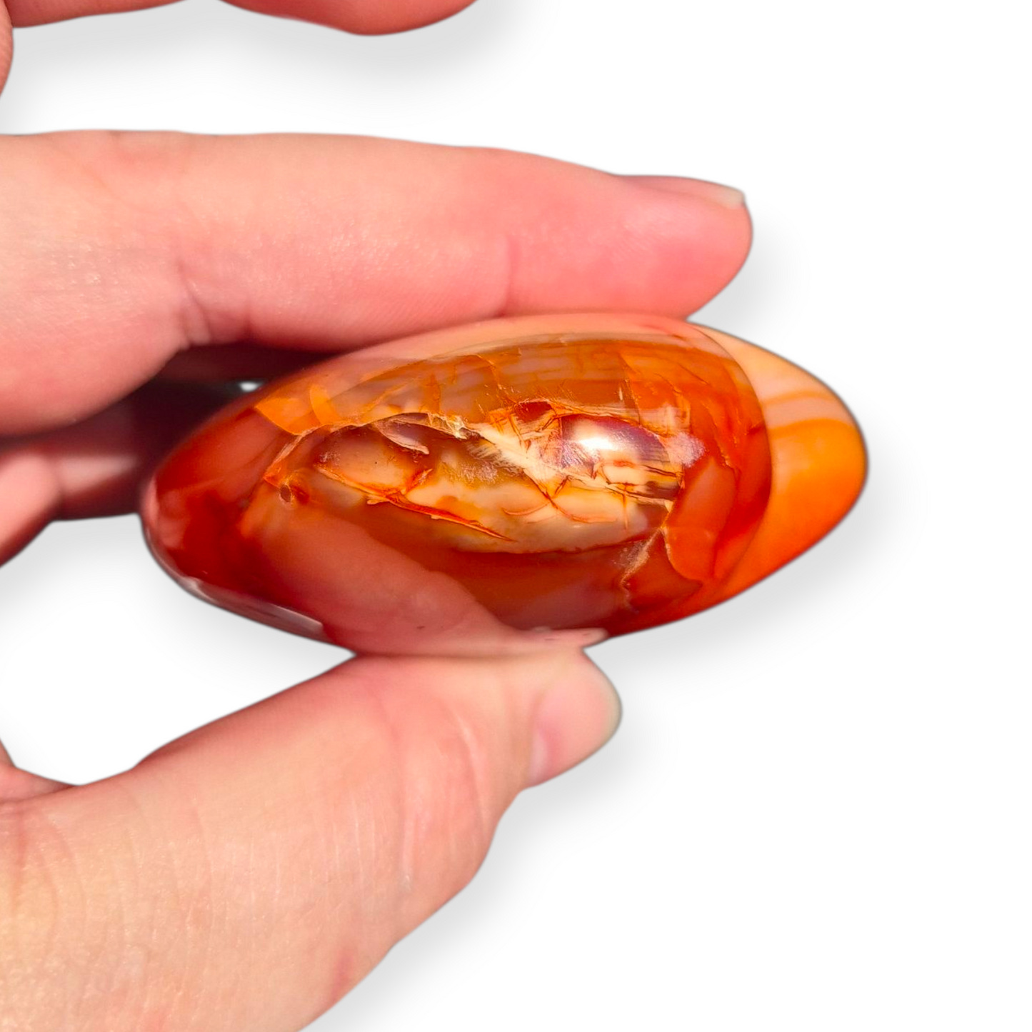 Crystals - Carnelian Polished Heart