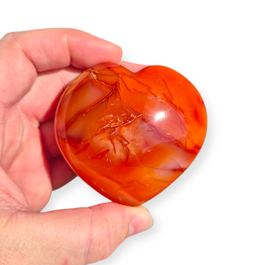 Crystals - Carnelian Polished Heart