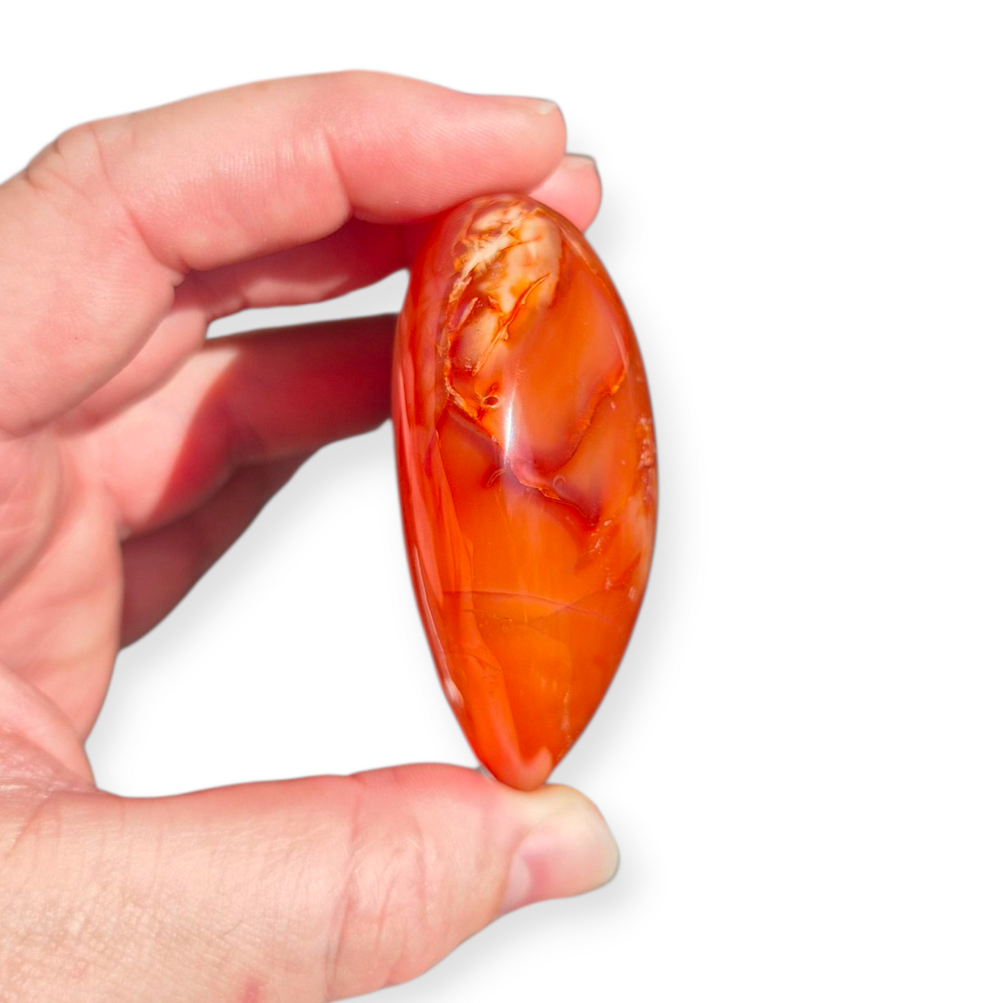 Crystals - Carnelian Polished Heart