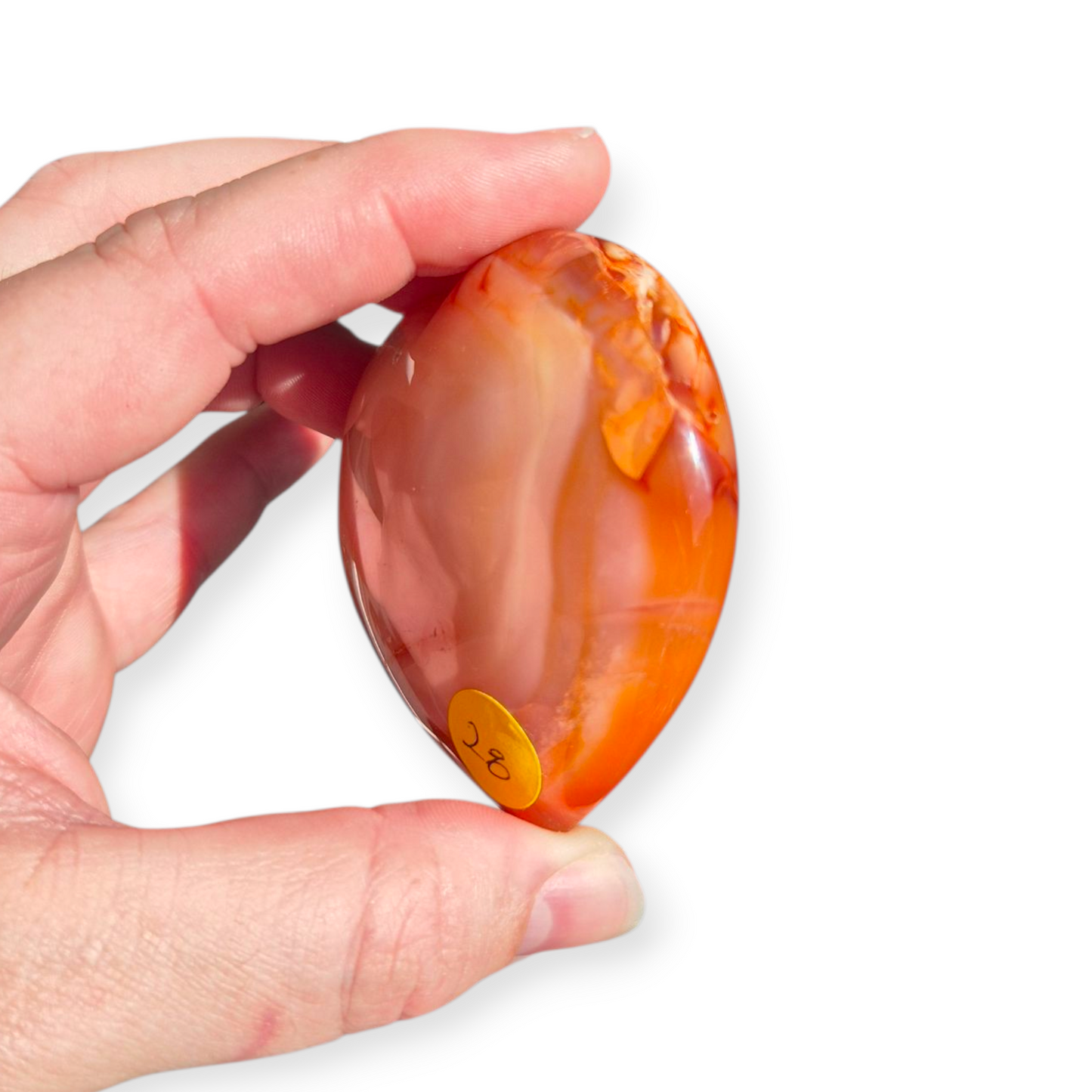 Crystals - Carnelian Polished Heart