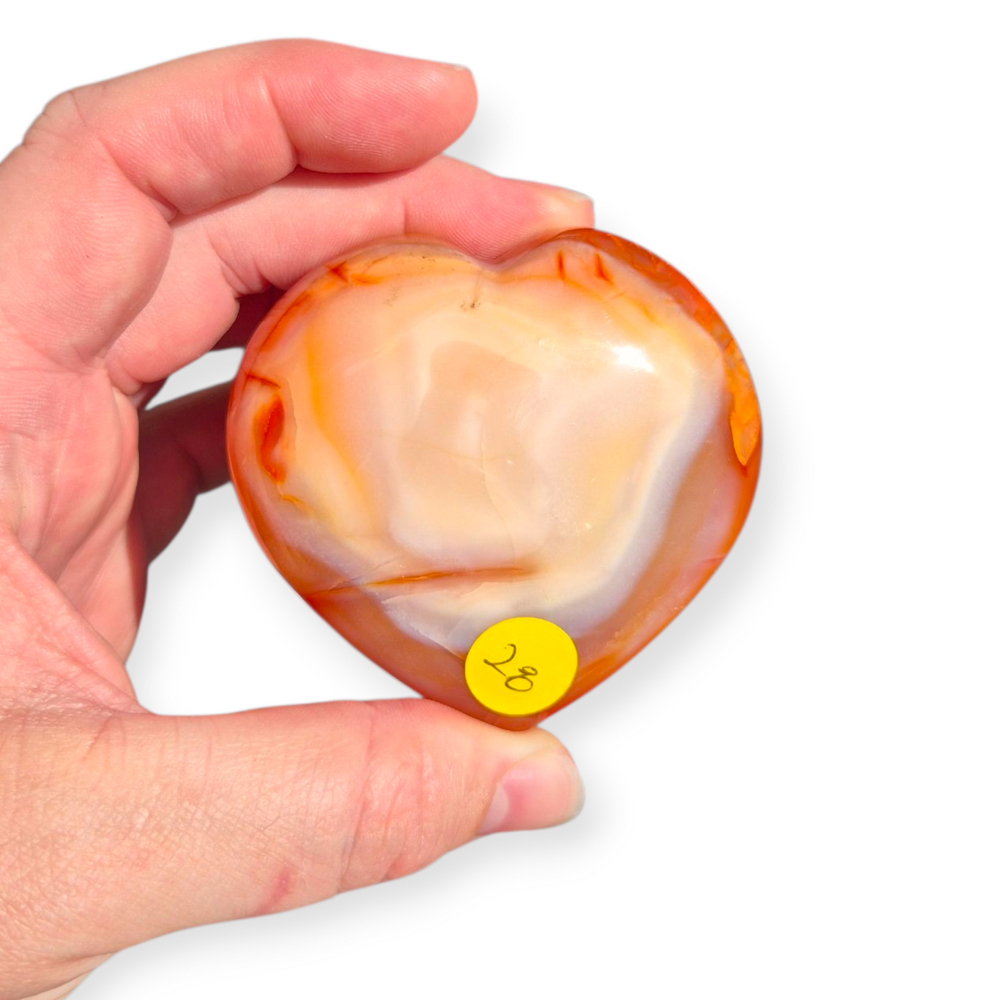 Crystals - Carnelian Polished Heart