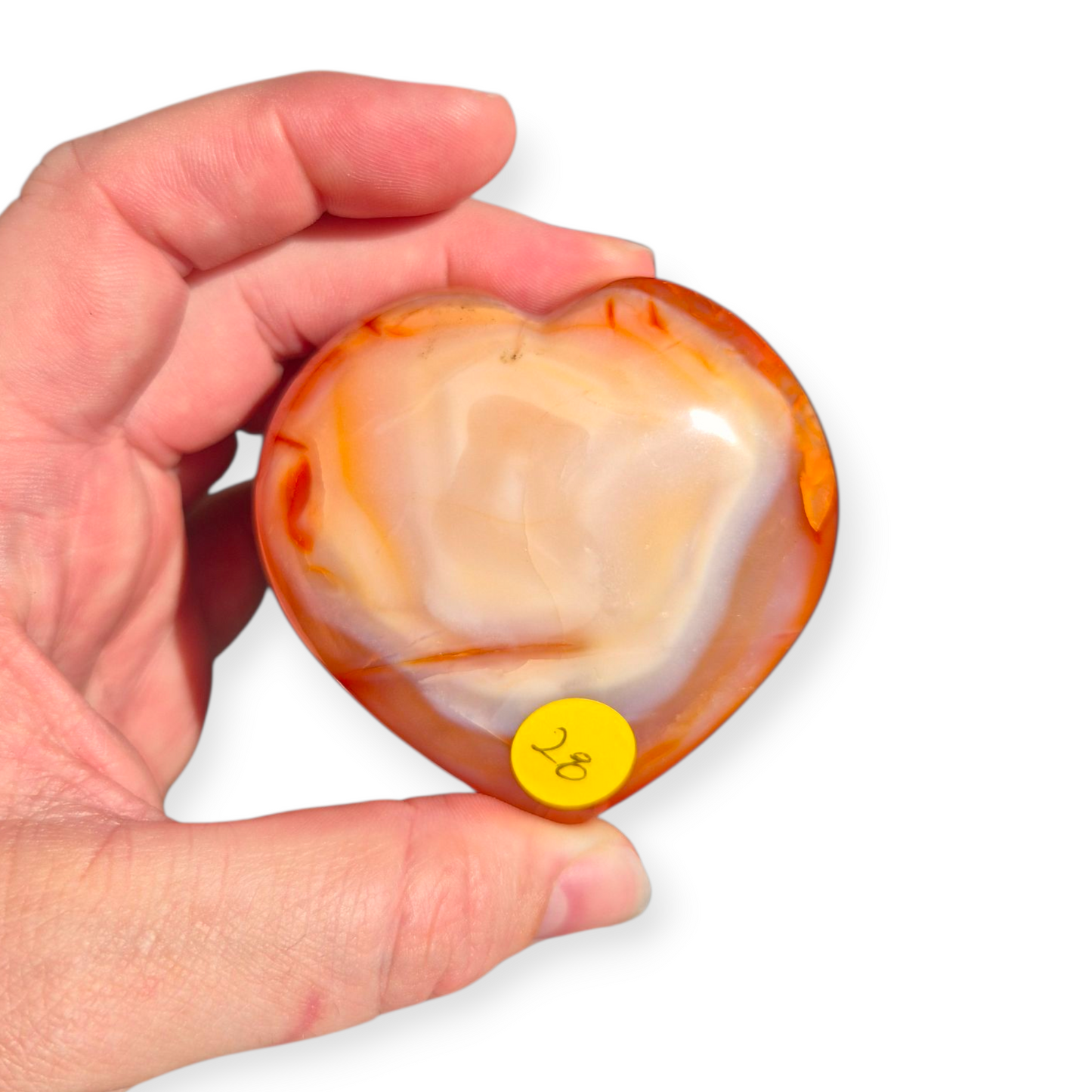 Crystals - Carnelian Polished Heart
