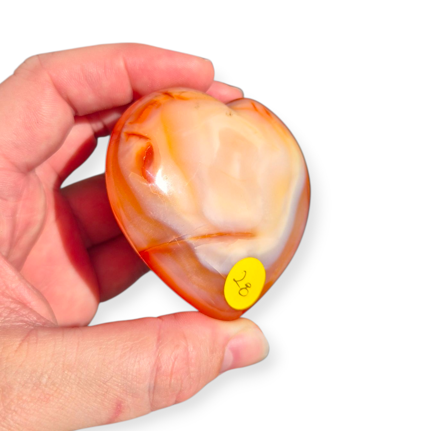 Crystals - Carnelian Polished Heart