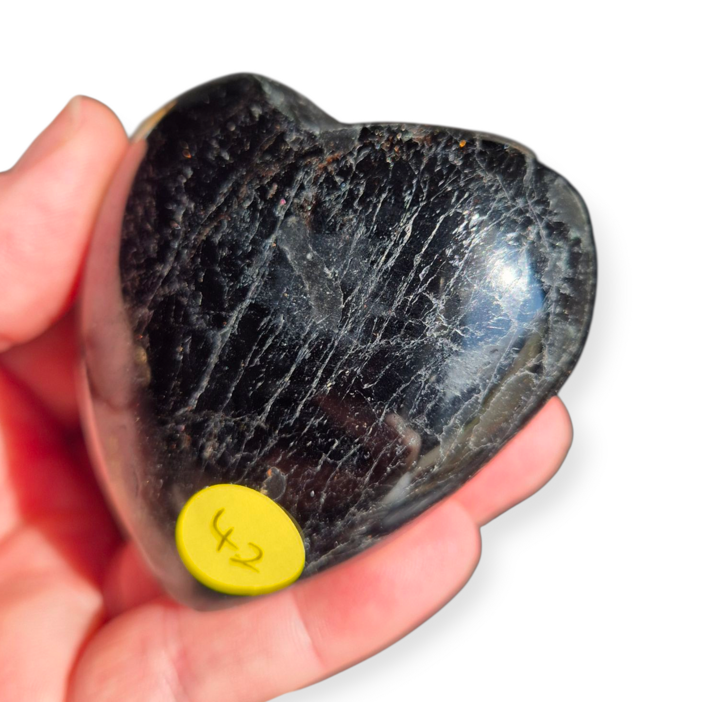 Crystals - Black Tourmaline Polished Heart