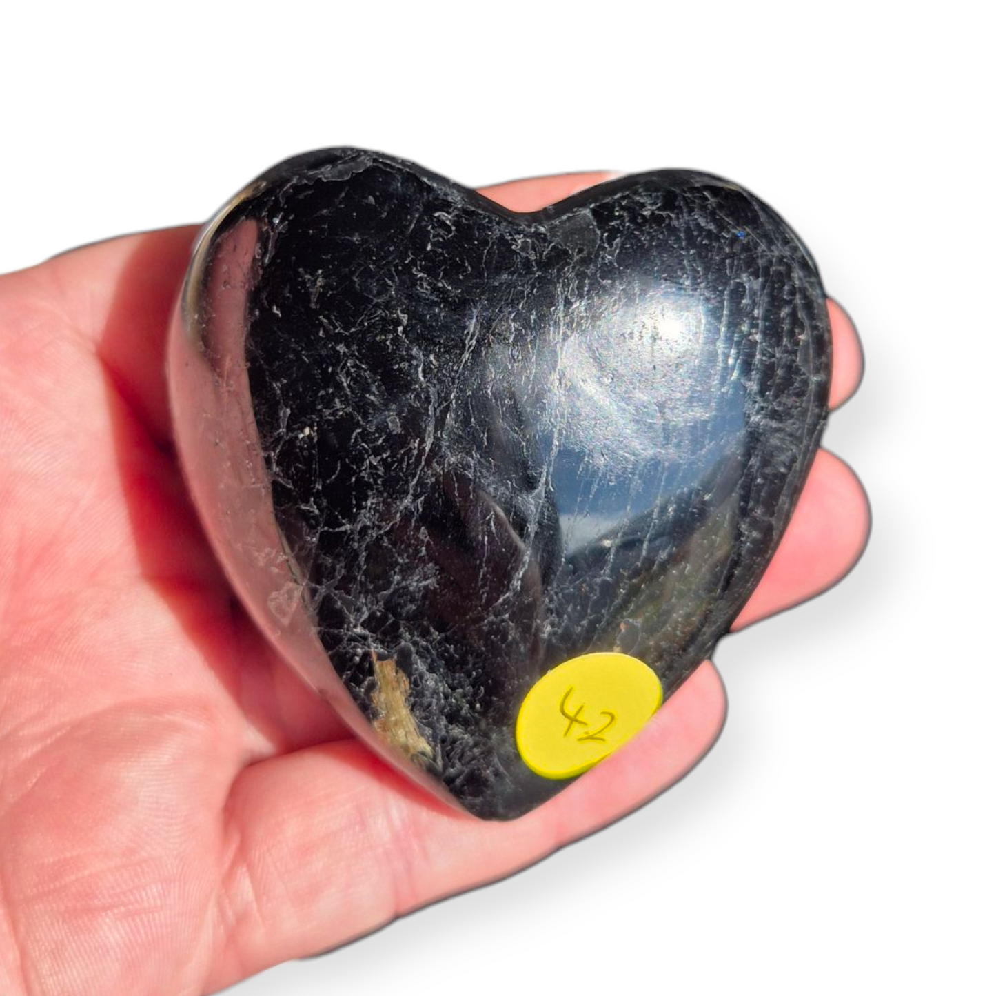 Crystals - Black Tourmaline Polished Heart