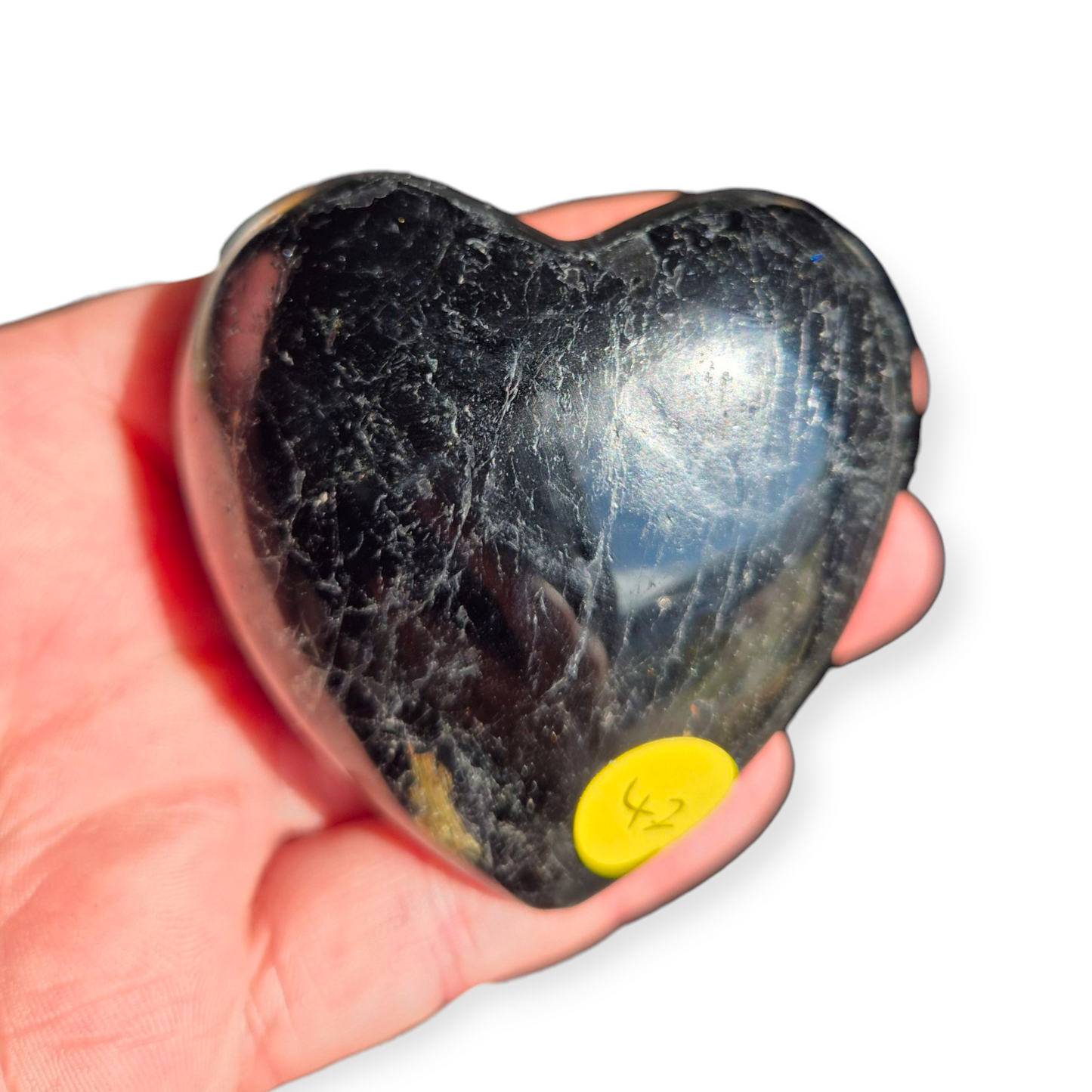 Crystals - Black Tourmaline Polished Heart