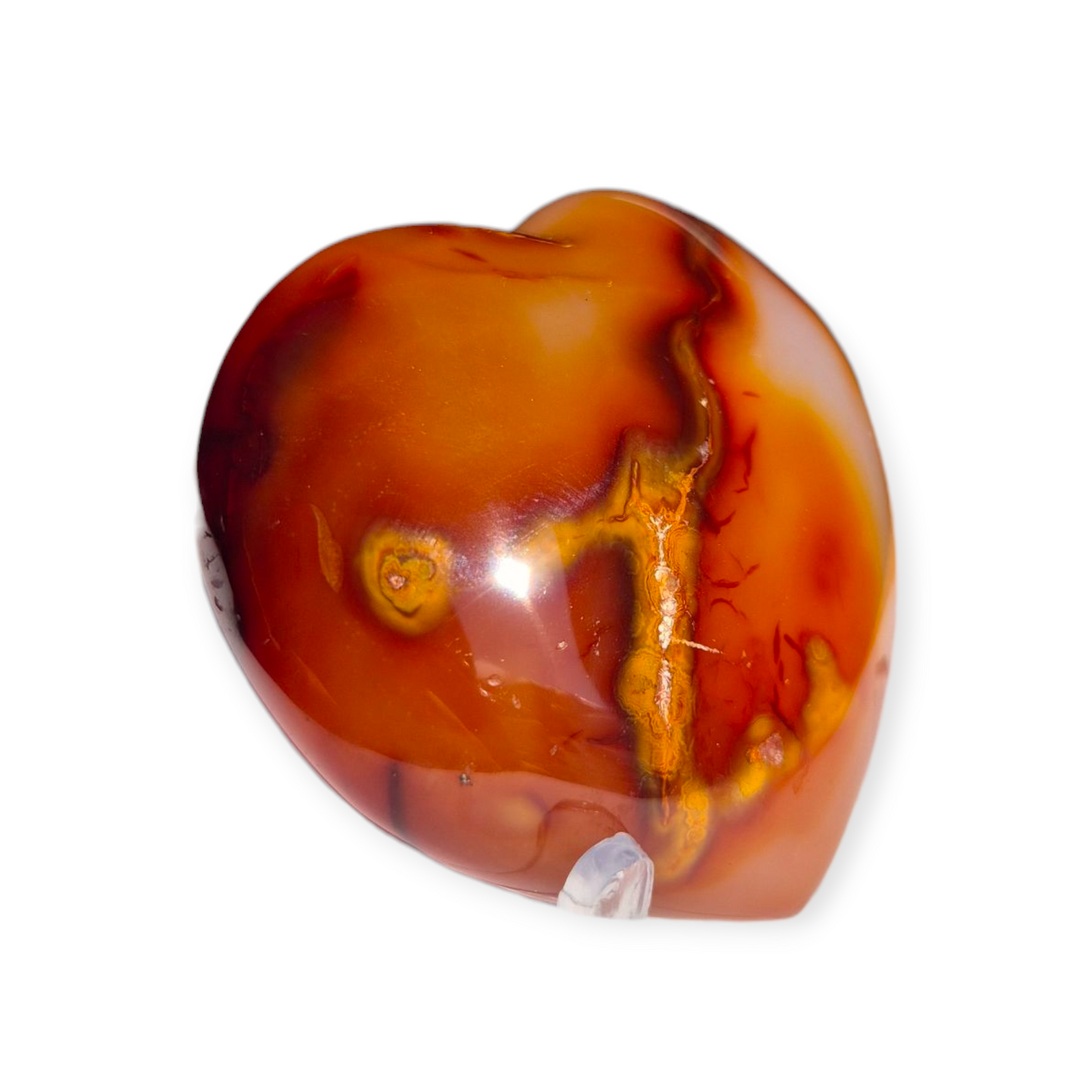 Crystals - Carnelian Polished Heart