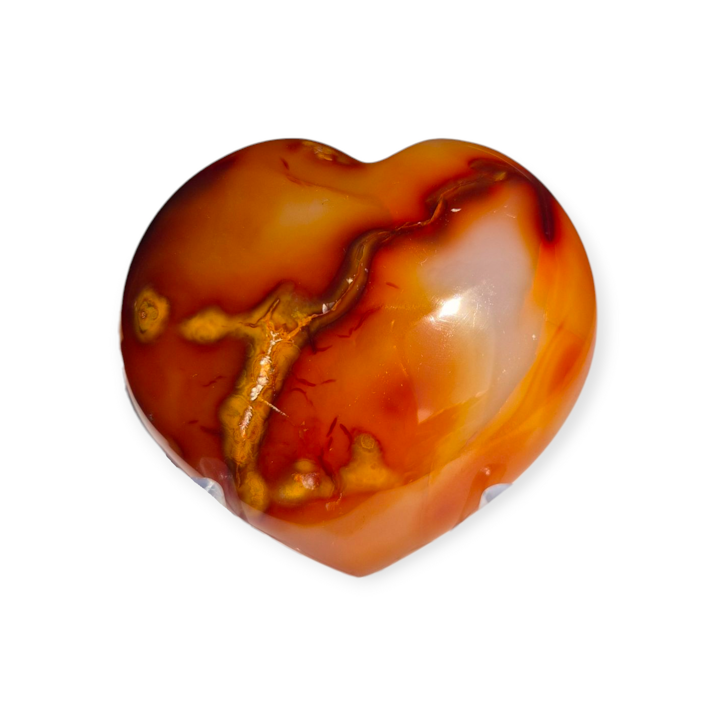 Crystals - Carnelian Polished Heart