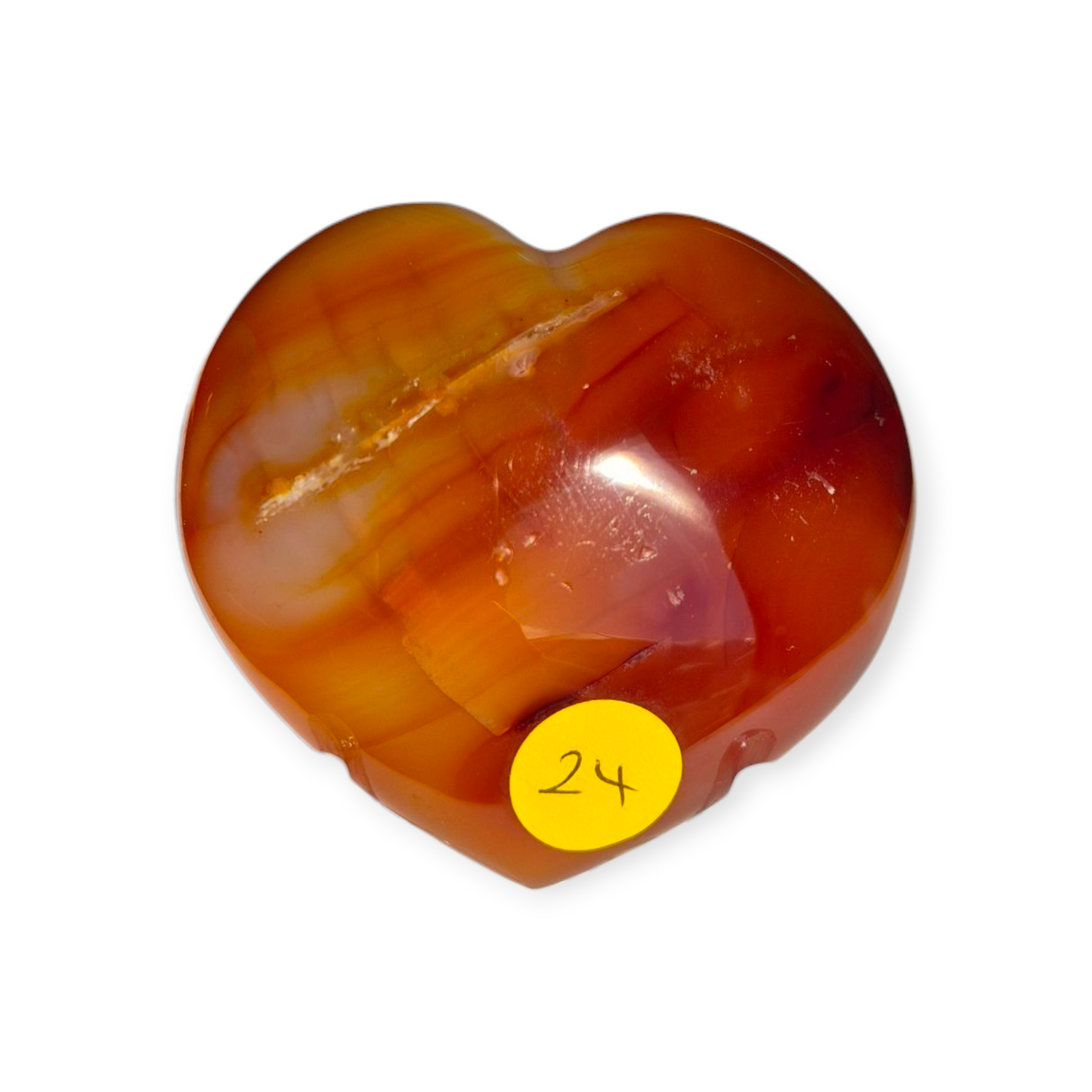 Crystals - Carnelian Polished Heart