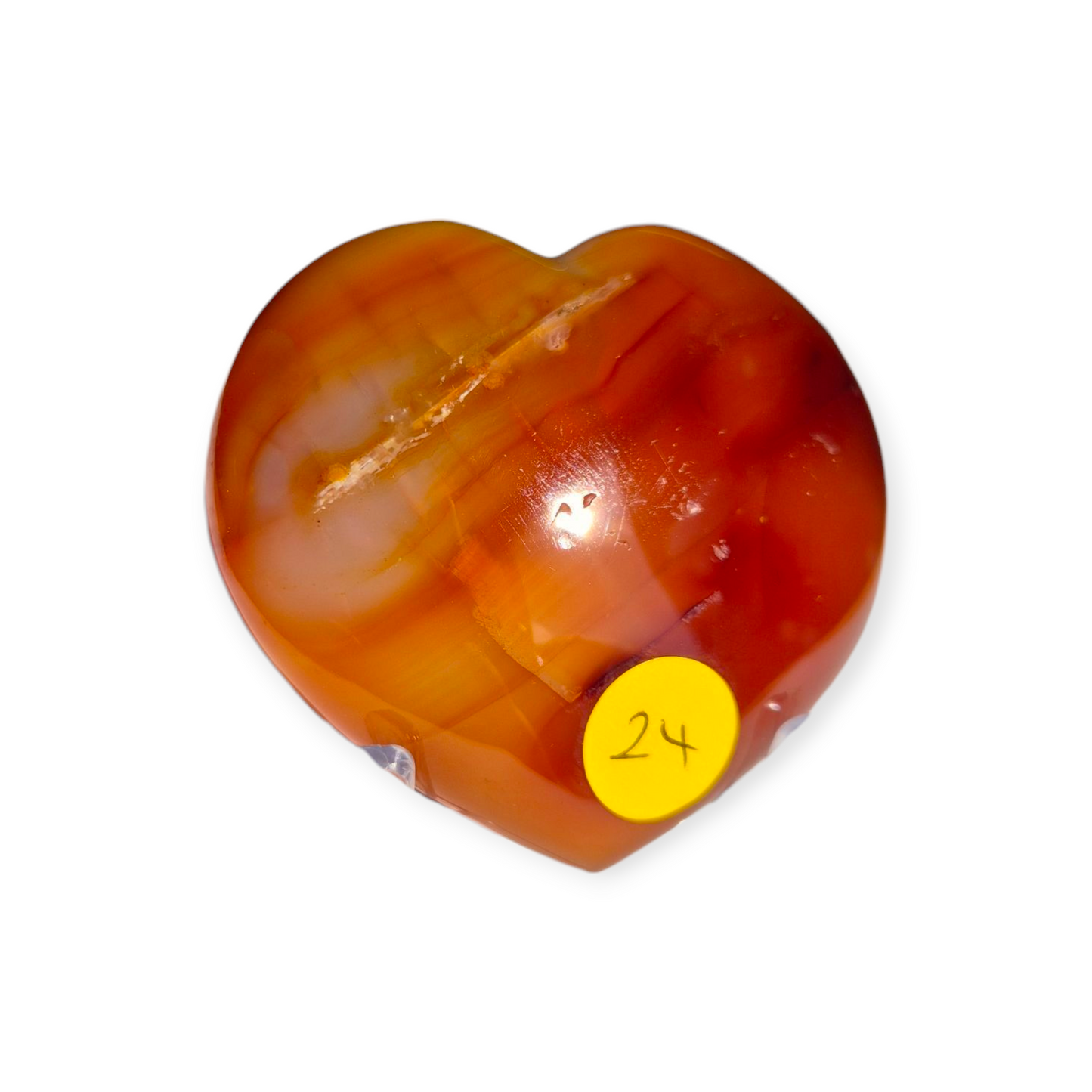 Crystals - Carnelian Polished Heart