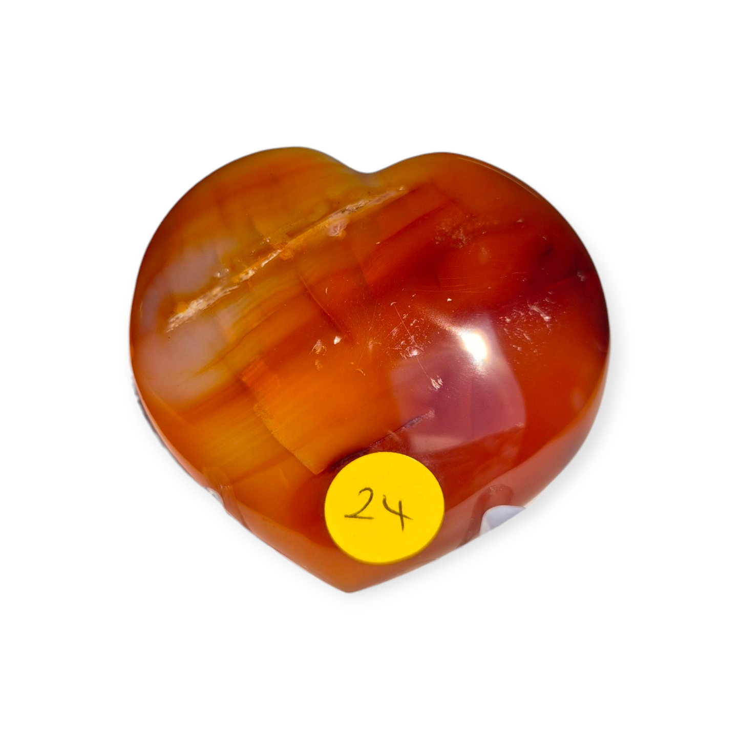 Crystals - Carnelian Polished Heart