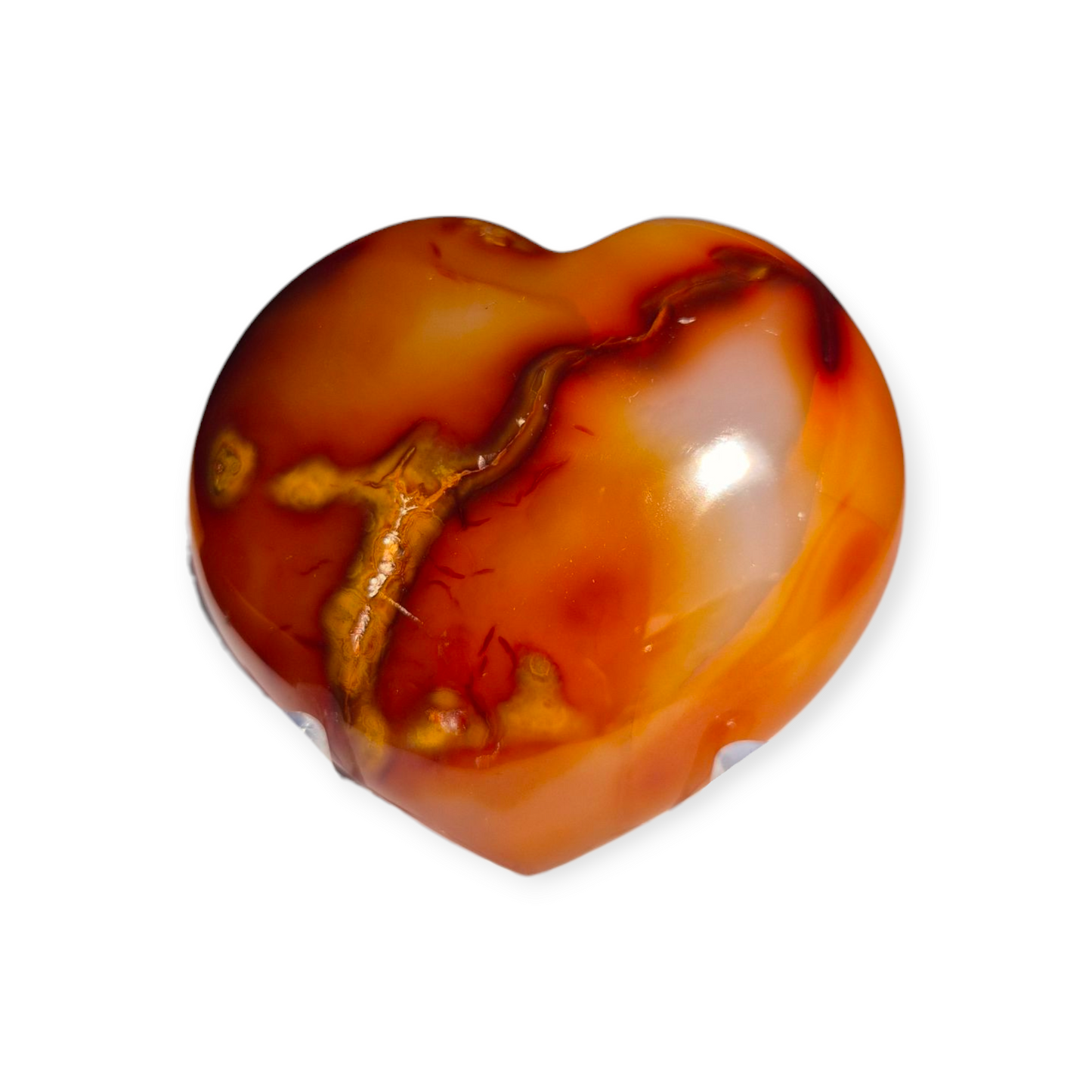 Crystals - Carnelian Polished Heart