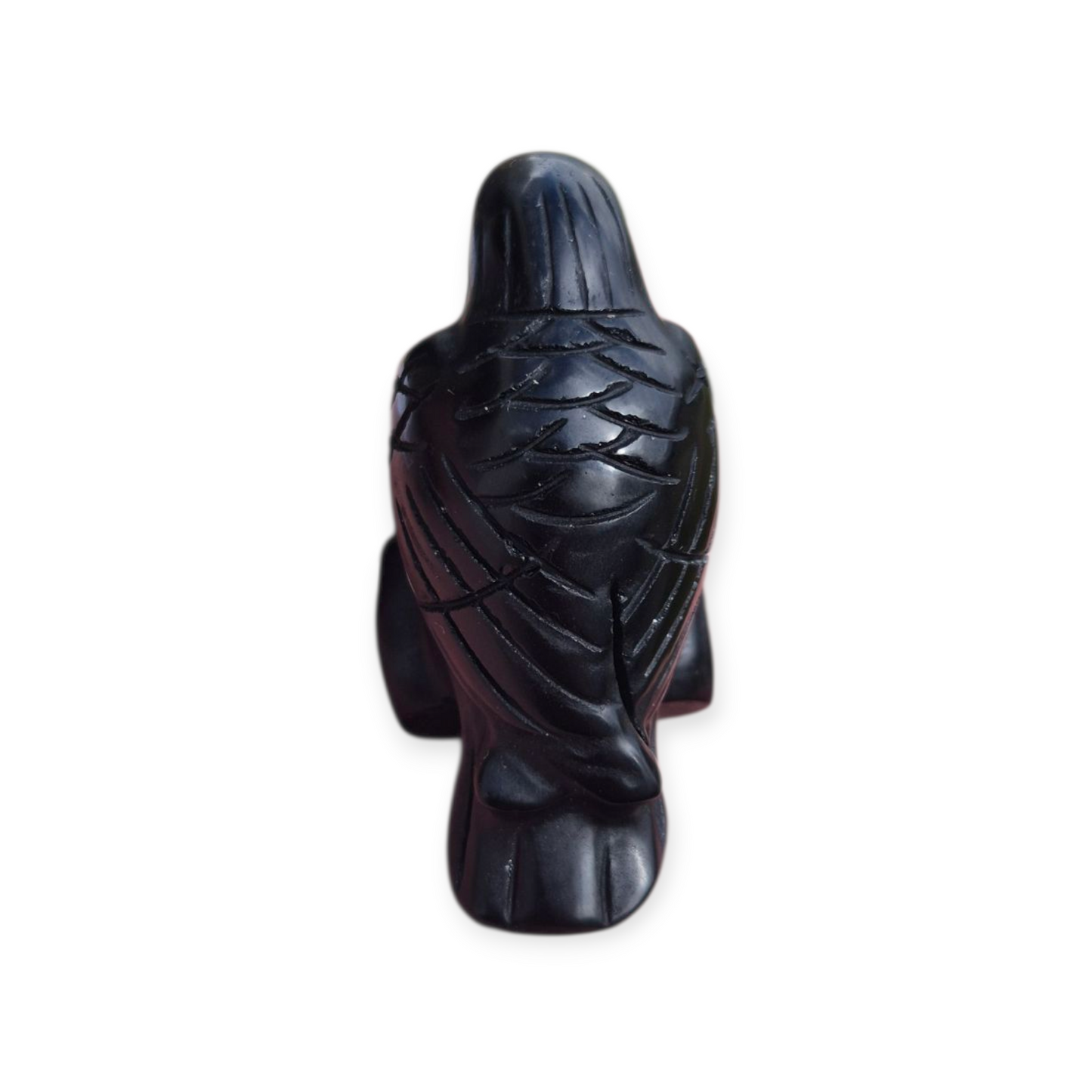 Crystals - Black Obsidian Raven Carving