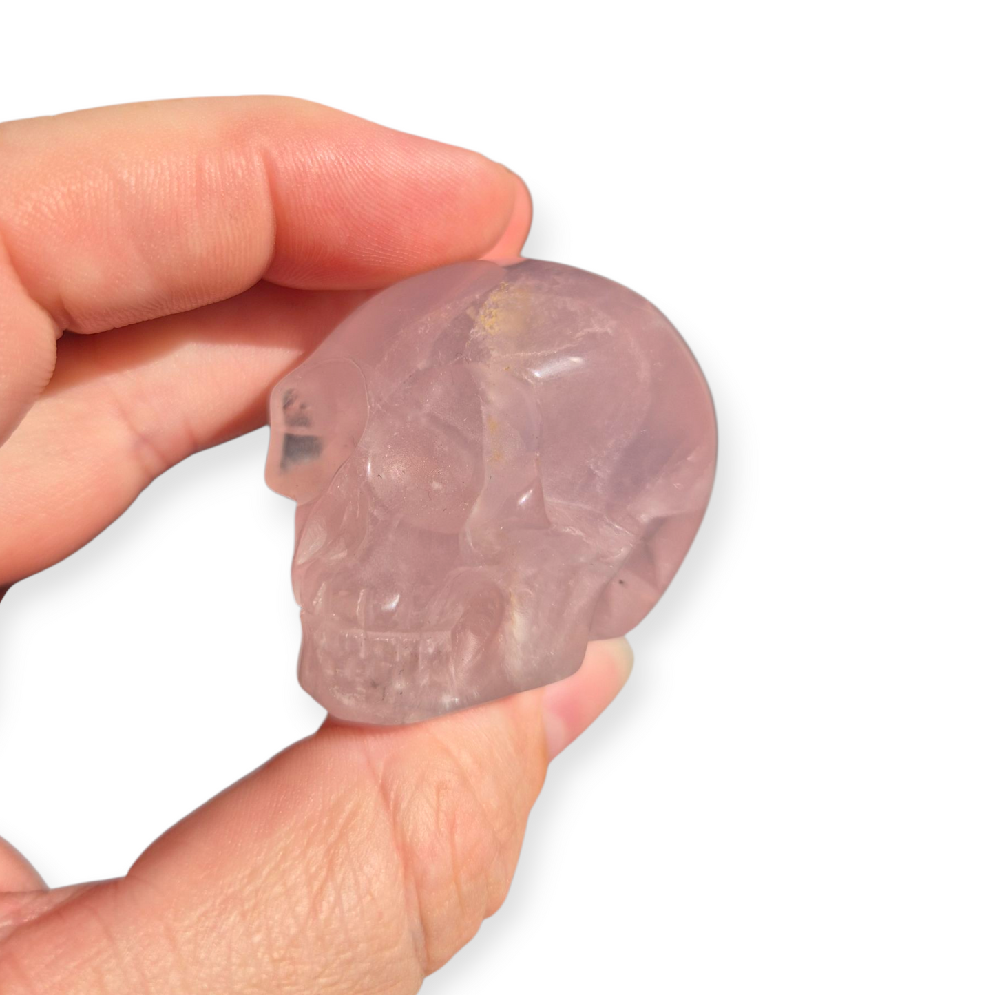 Crystals - Rose Quartz Skull (with Star)