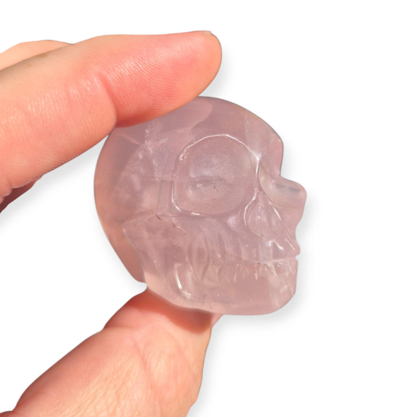 Crystals - Rose Quartz Skull (with Star)