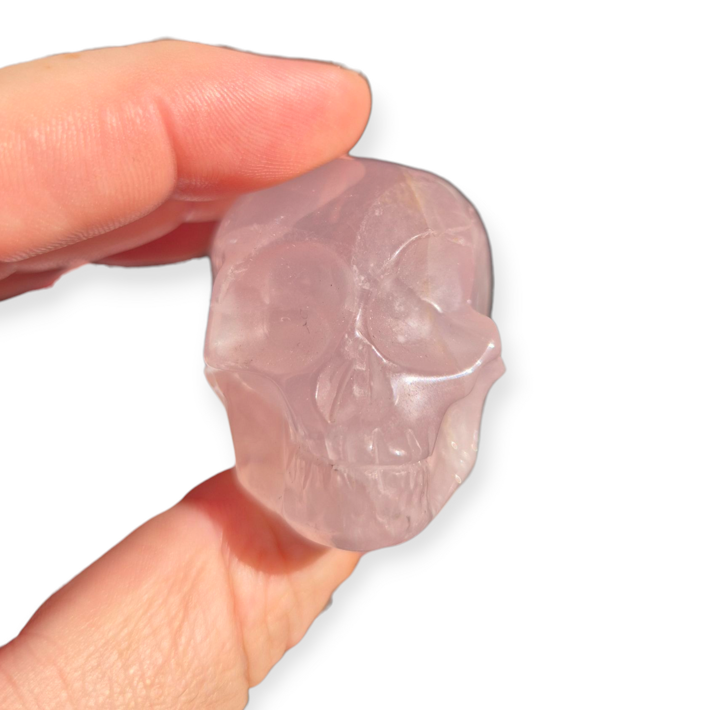 Crystals - Rose Quartz Skull (with Star)