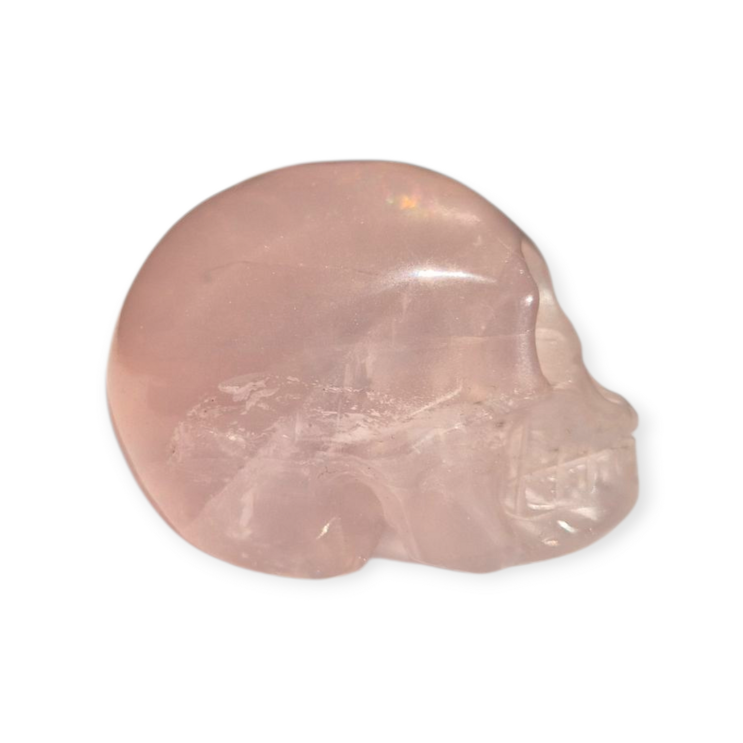 Crystals - Rose Quartz Skull (with Star)