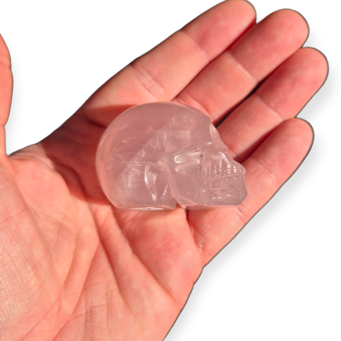 Crystals - Rose Quartz Skull (with Star)