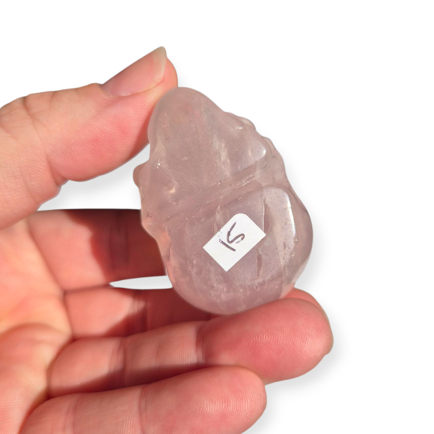 Crystals - Rose Quartz Skull (with Star)