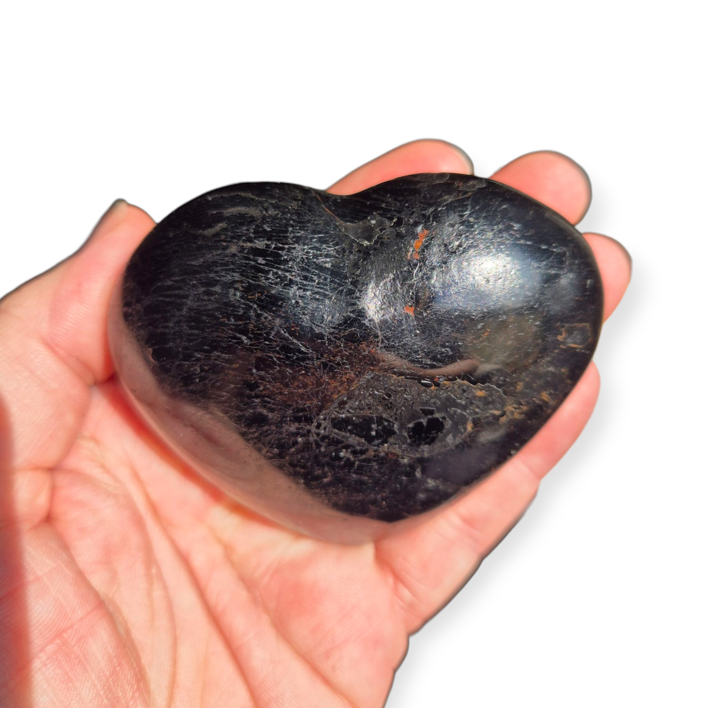 Crystals - Black Tourmaline Polished Heart