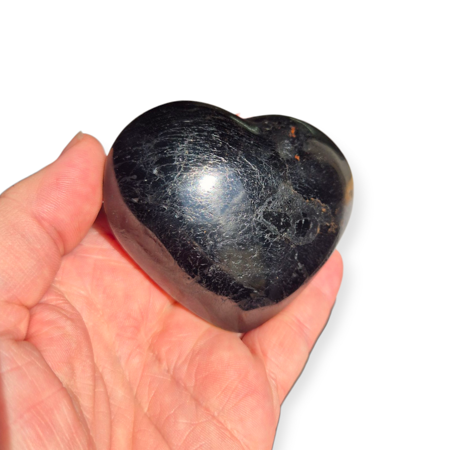 Crystals - Black Tourmaline Polished Heart