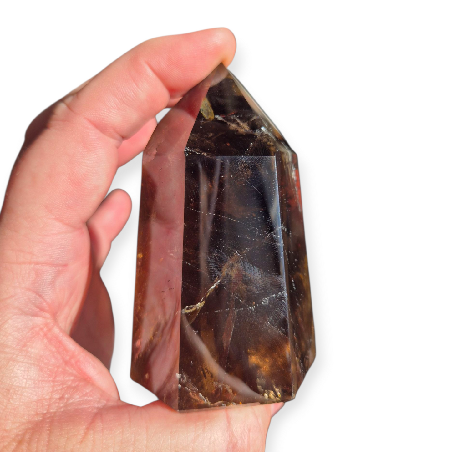 Crystals - Smoky Quartz Polished Generator/Tower
