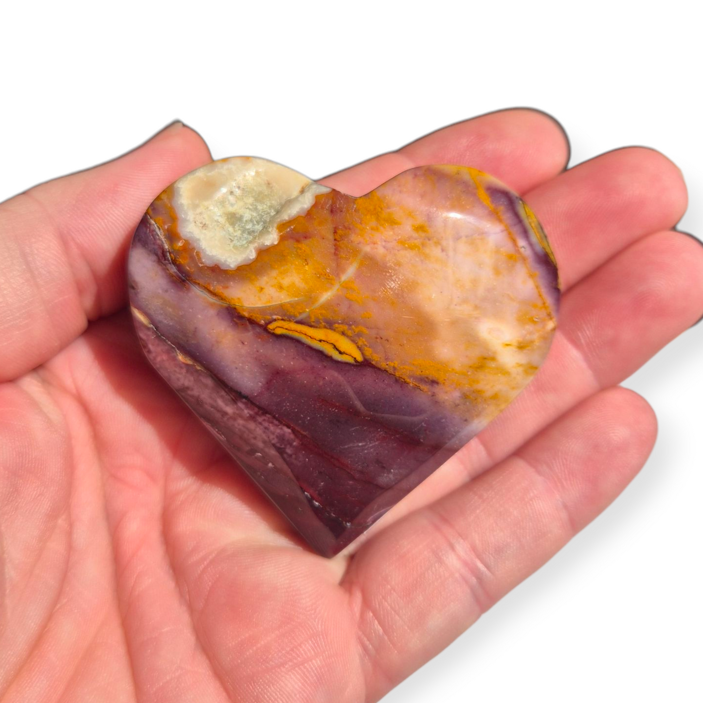 Crystals - Mookaite Jasper Polished Heart