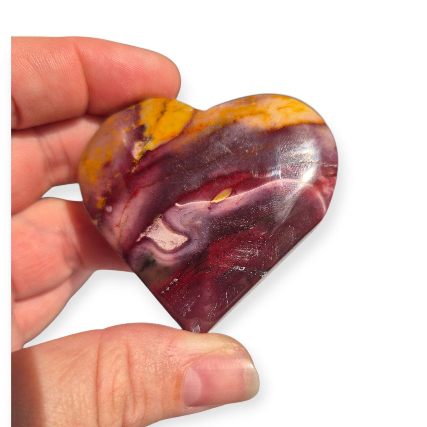 Crystals - Mookaite Jasper Polished Heart
