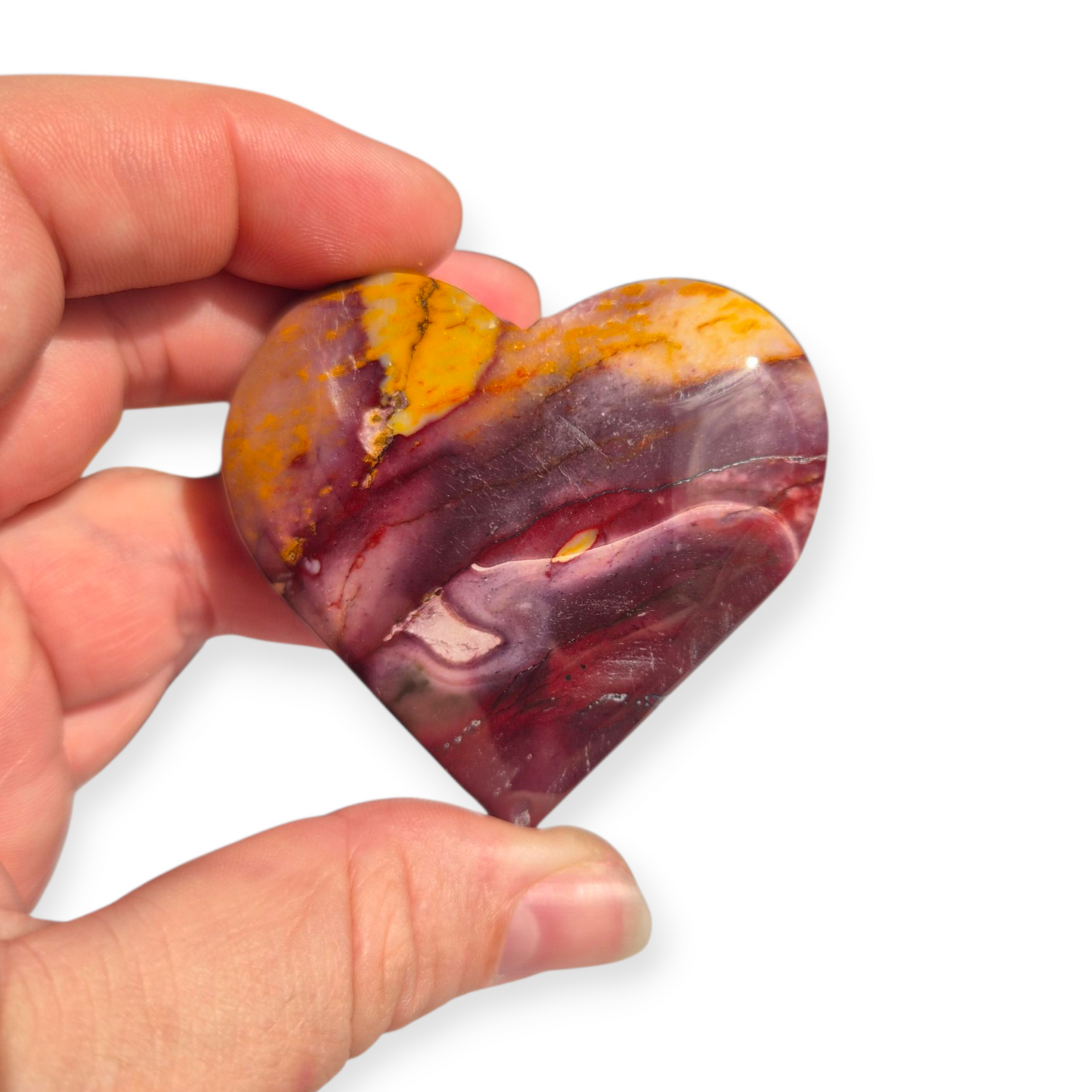 Crystals - Mookaite Jasper Polished Heart