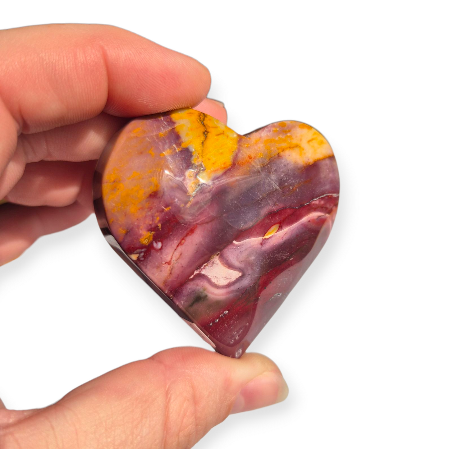 Crystals - Mookaite Jasper Polished Heart