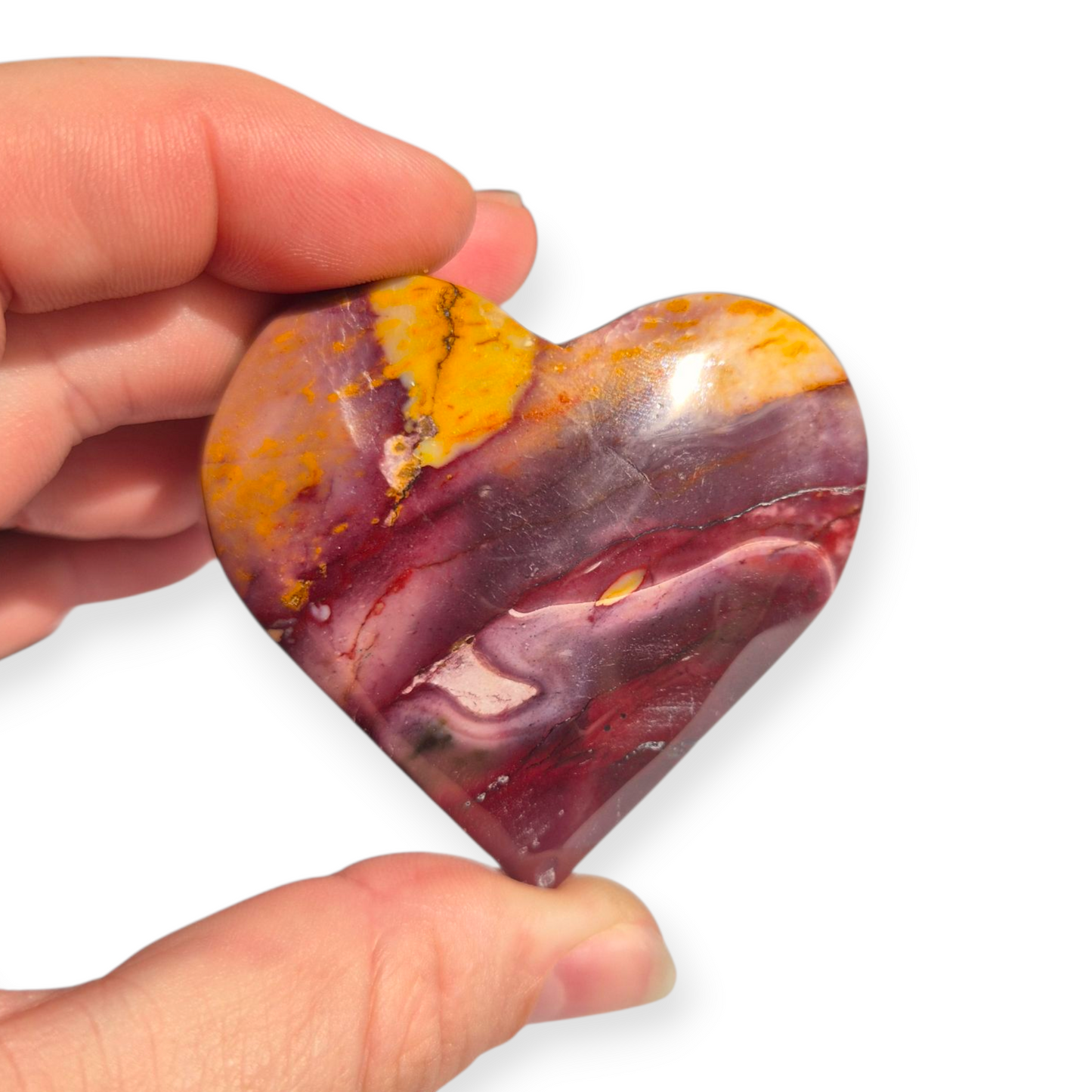 Crystals - Mookaite Jasper Polished Heart