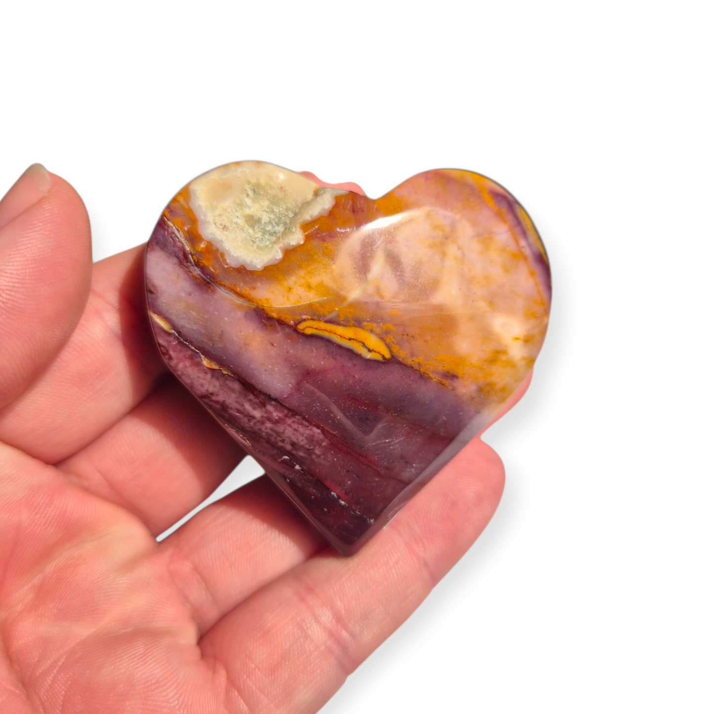 Crystals - Mookaite Jasper Polished Heart