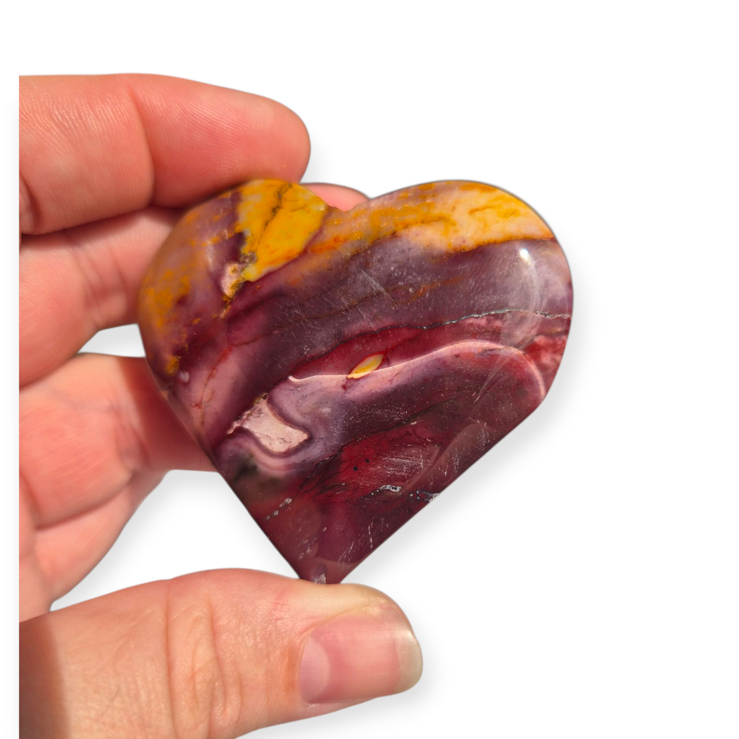 Crystals - Mookaite Jasper Polished Heart